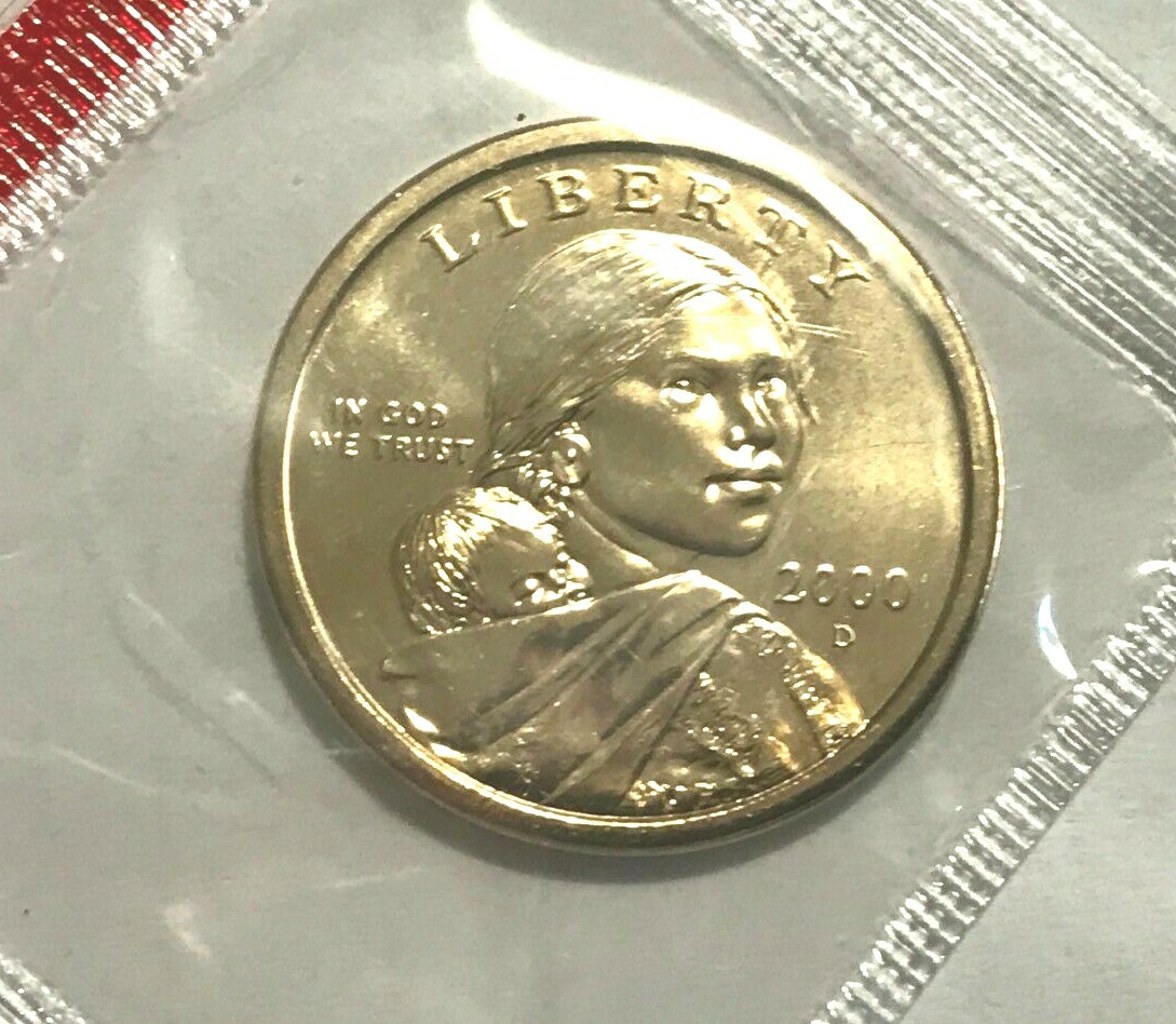 2000 D Sacagawea Dollar In Mint Cello (VERY NICE COIN)