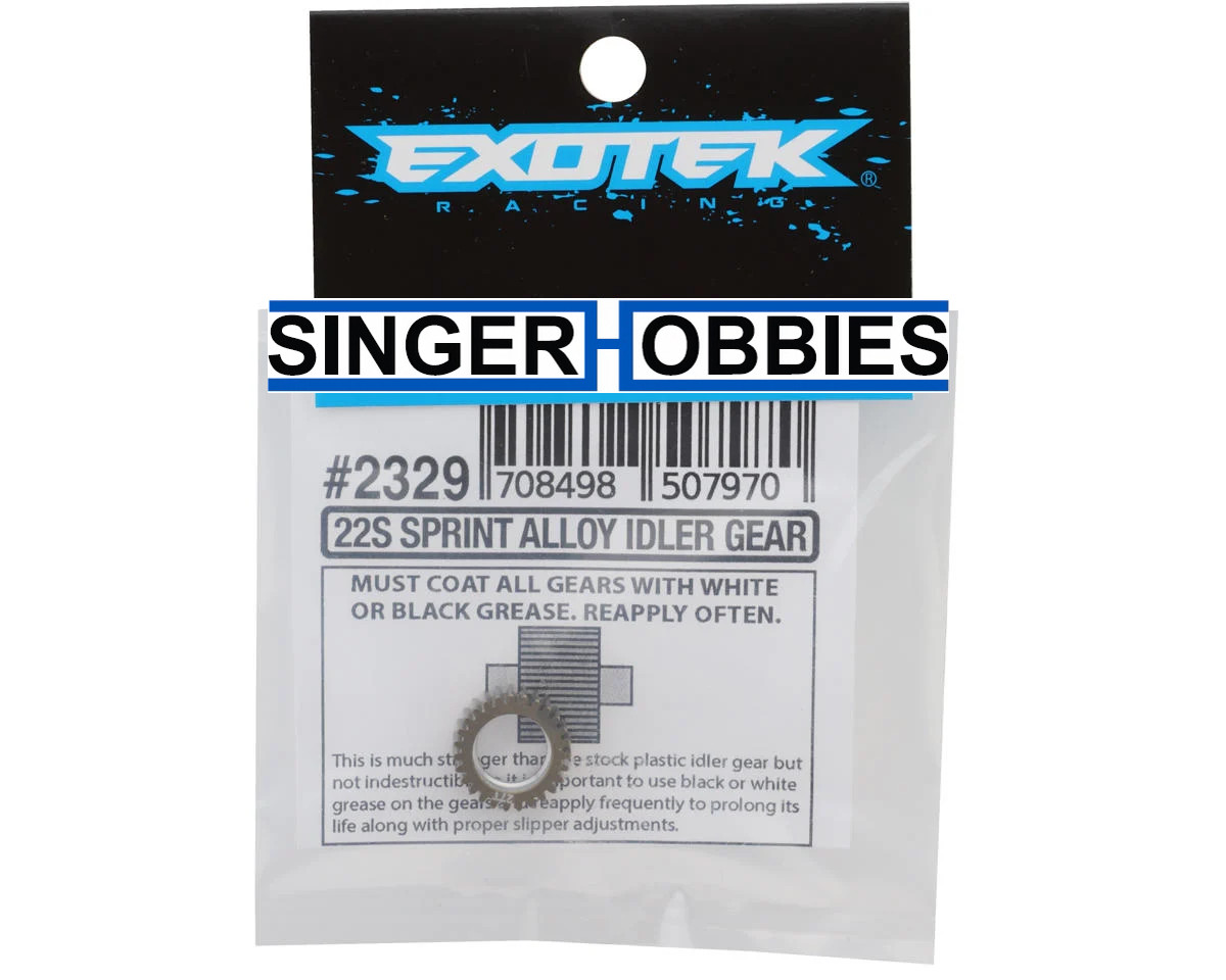 EXOTEK EXO2329 Losi 22S Sprint Aluminum Lightweight Idler Gear (27T)