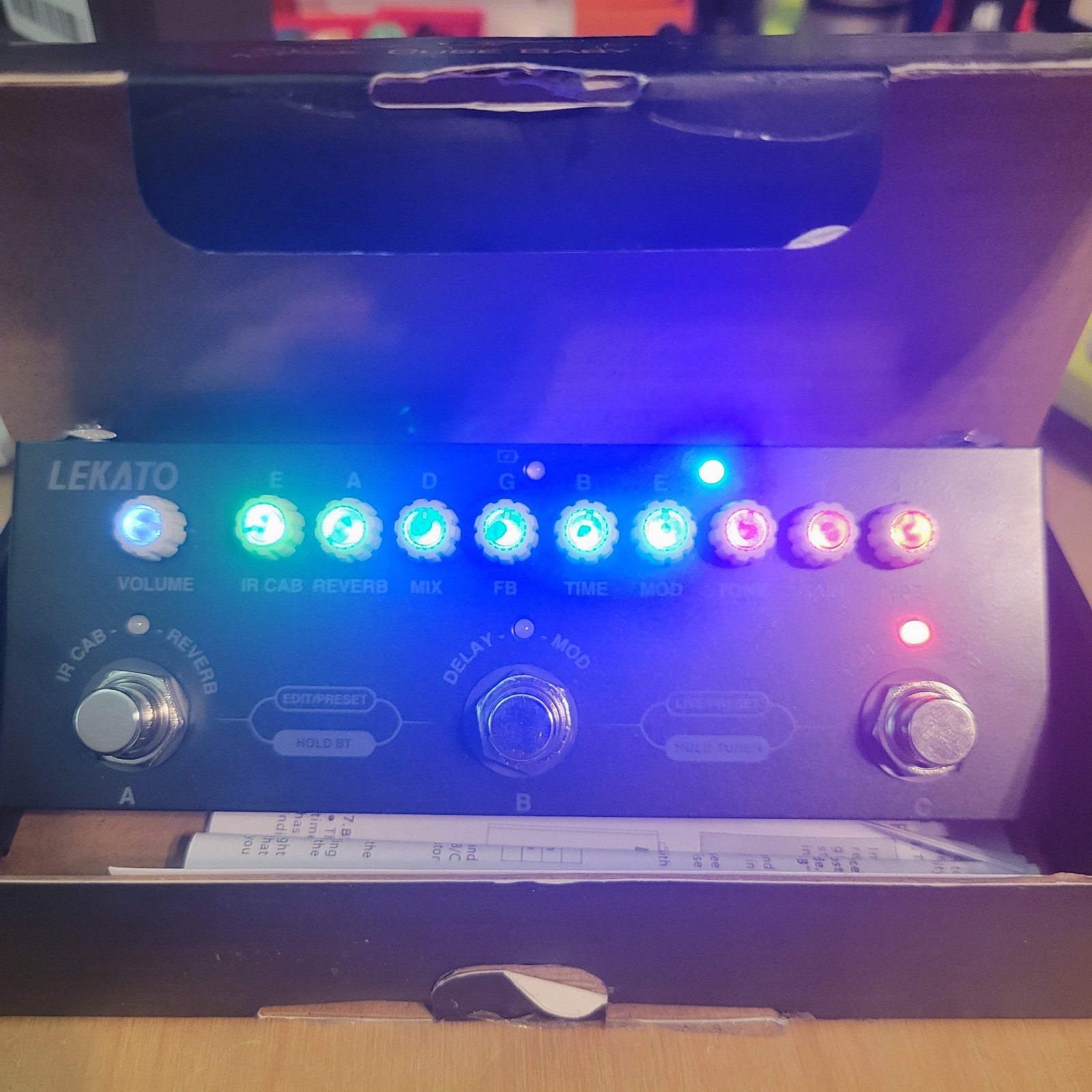 Multi Effects Guitar Pedal,Cube Baby Guitar Multi Effects Pedal Delay Chorus ...