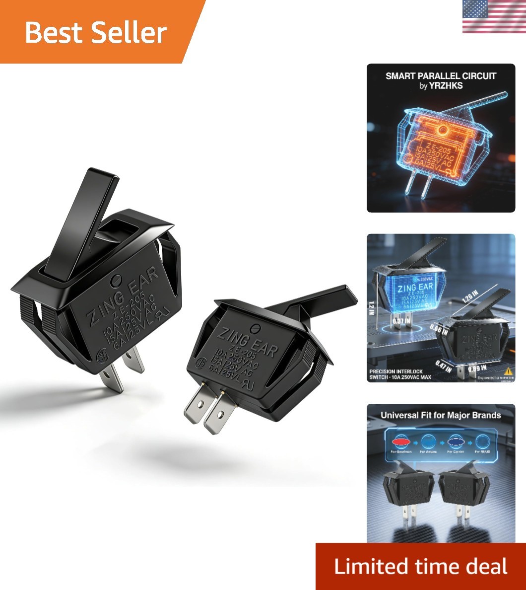 2-Pack Interlock Safety Switch for Goodman & Other Furnaces | Easy DIY Install