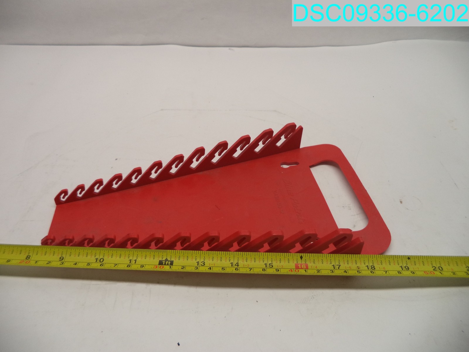 Used: Blue Point Wrench Rack YA381SG 12 Slots Red Plastic