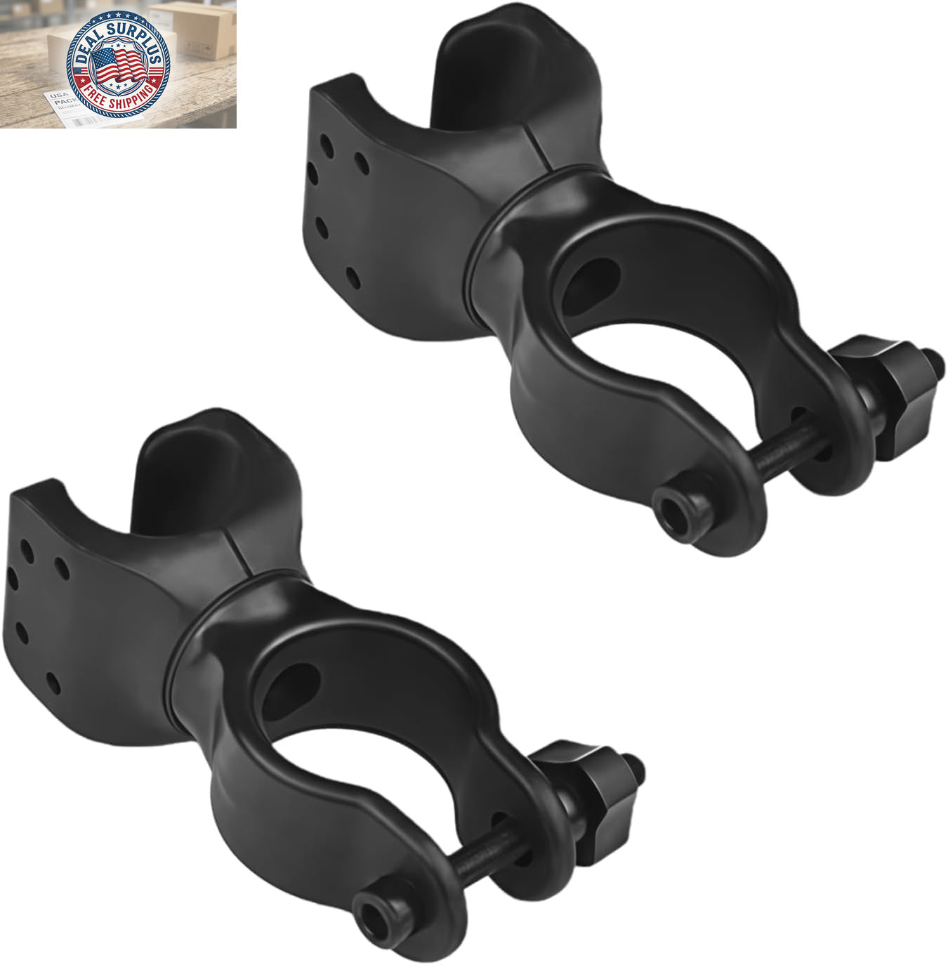 2 Pack Black Durable Walking Stick Holders, Cane Holder, Wheelchair Accessories,