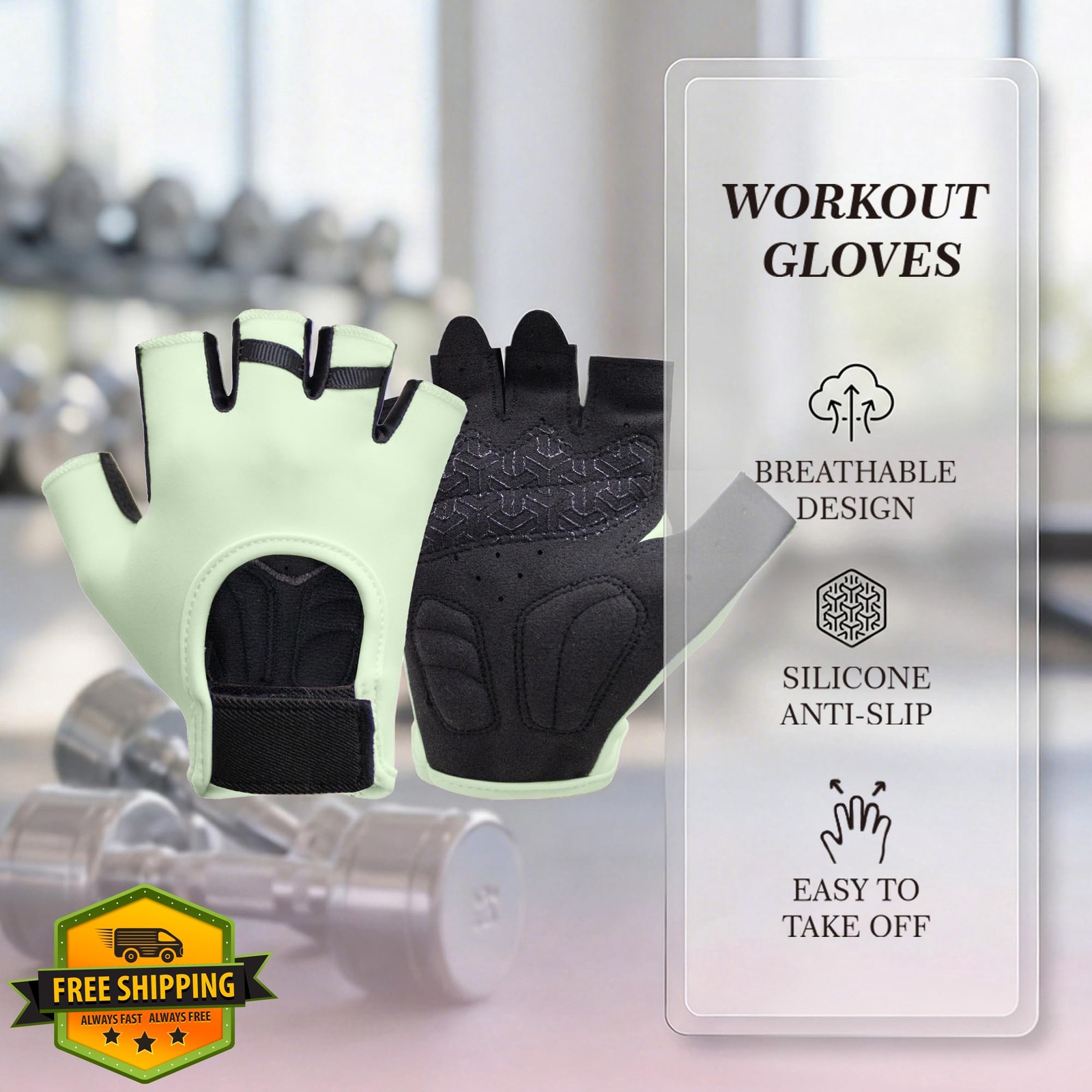 geniao Gym Workout Gloves Women Men Weight Lifting Biking Training Accessories