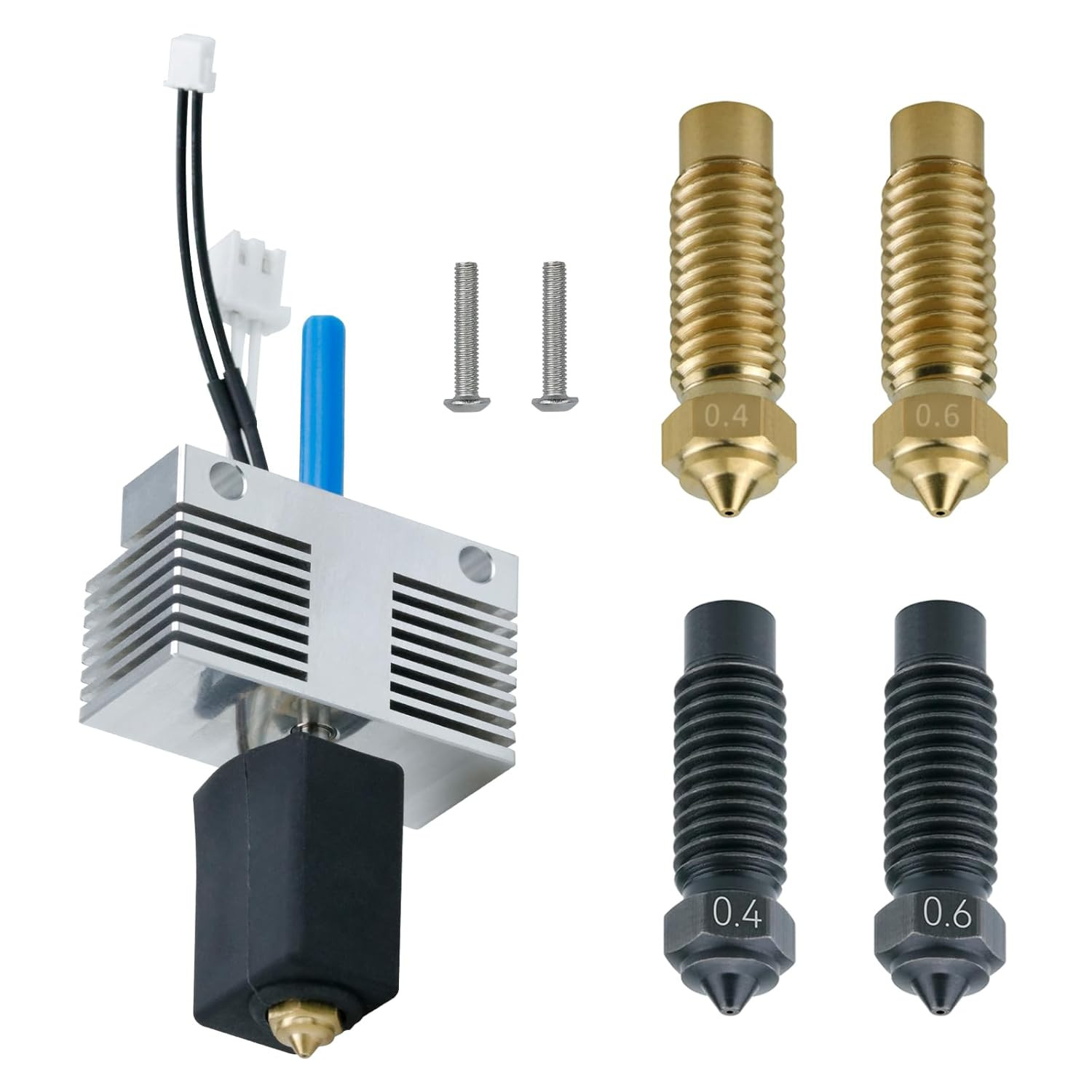 Hotend Kit for Elegoo Neptune 4 Plus / 4 Max Extruder Print Head Nozzles 21 Pcs