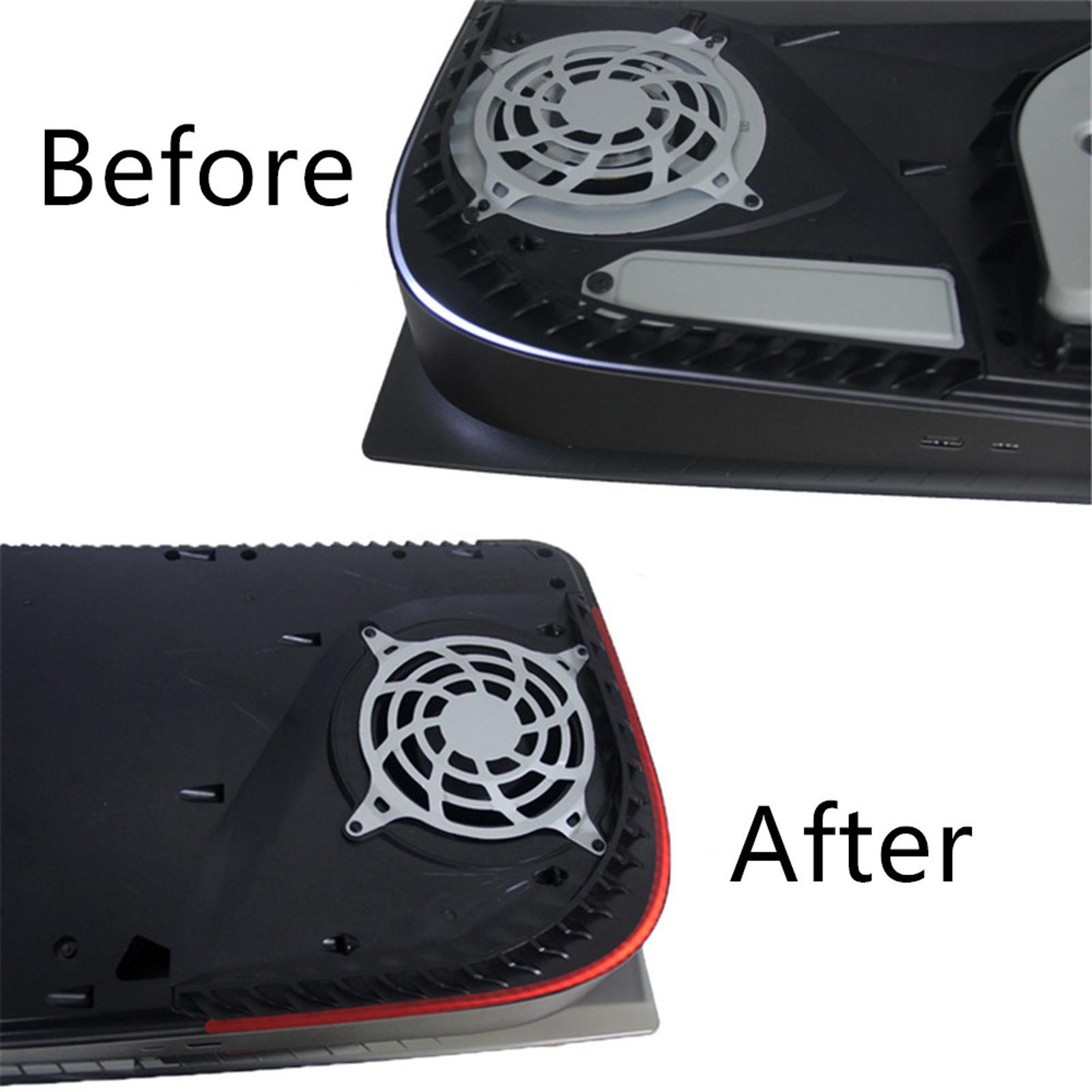 PVC Host Light Bar LED Fake Carbon Fiber Cooling Sticker For PS5 PlayStation 5