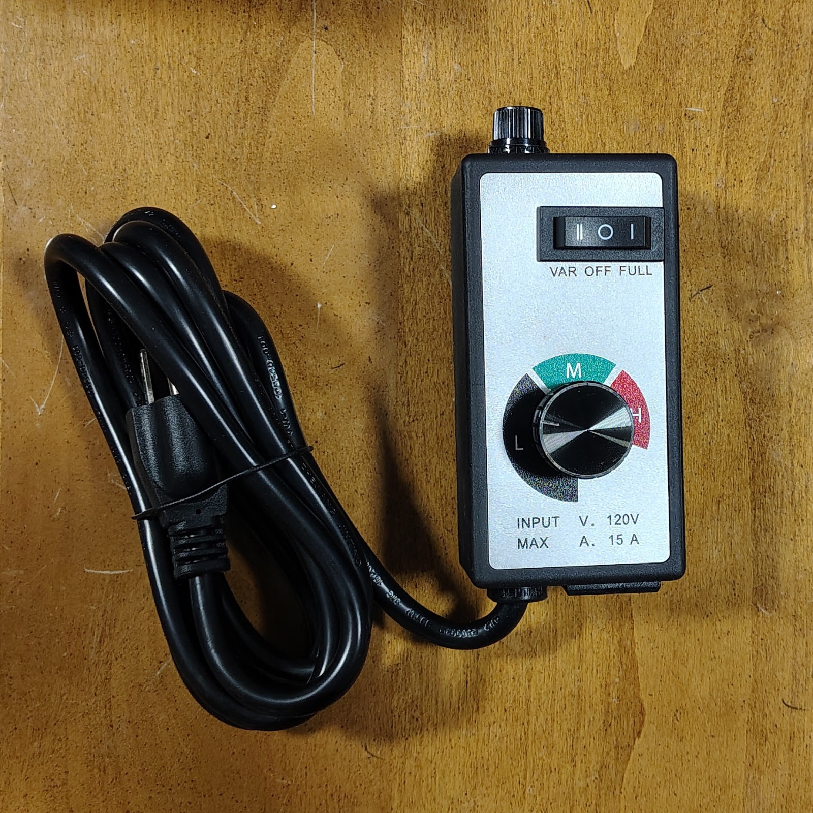 Fan Speed Controller 120 Volts 15 Amps - Instructions Included