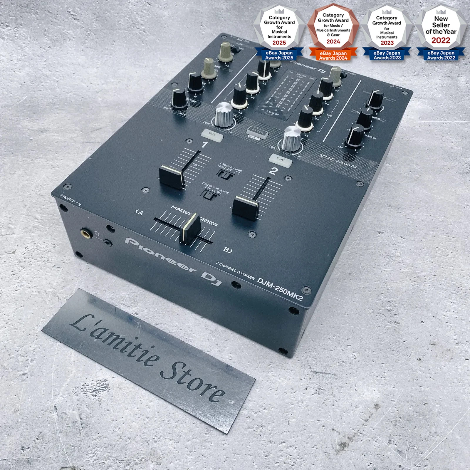 Pioneer DJ DJM-250MK2 DJM250 MK2 DJM250MK2  2-channel Mixer MAGVEL CROSS FADER