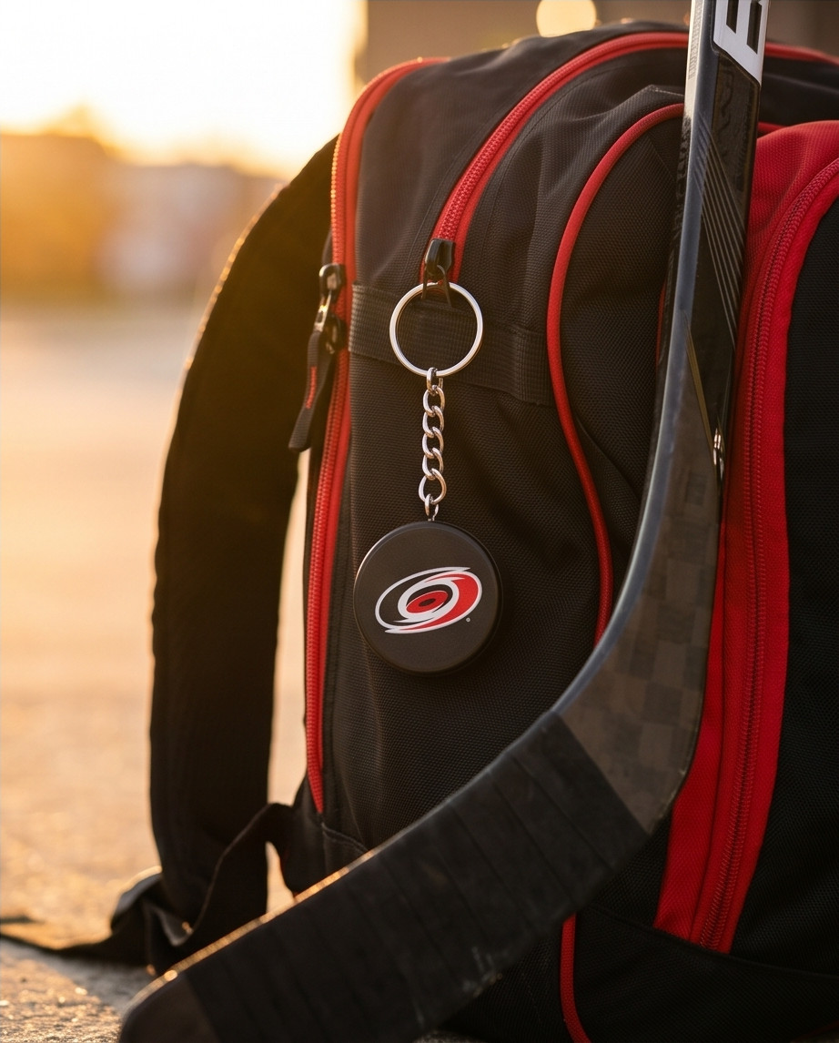 Carolina Hurricanes Mini Puck Key Chain by Inglasco