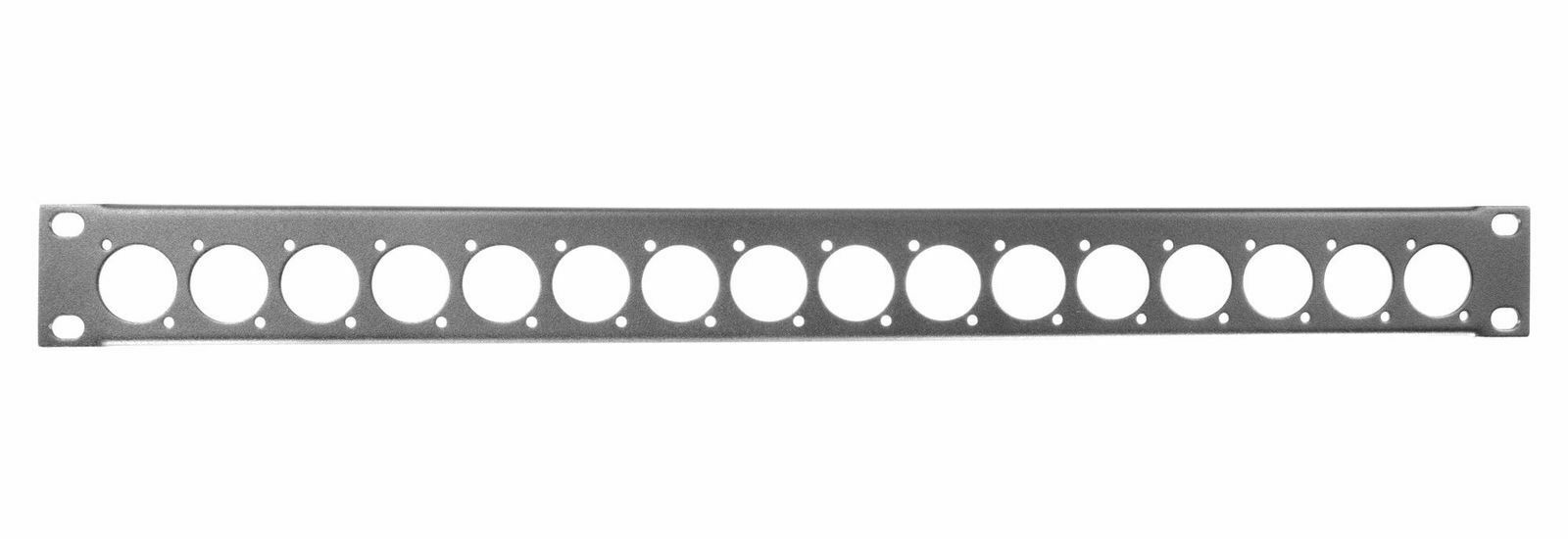 1u Space Rack Panel 16 D Connector Holes Rack Mountable Panel Plate