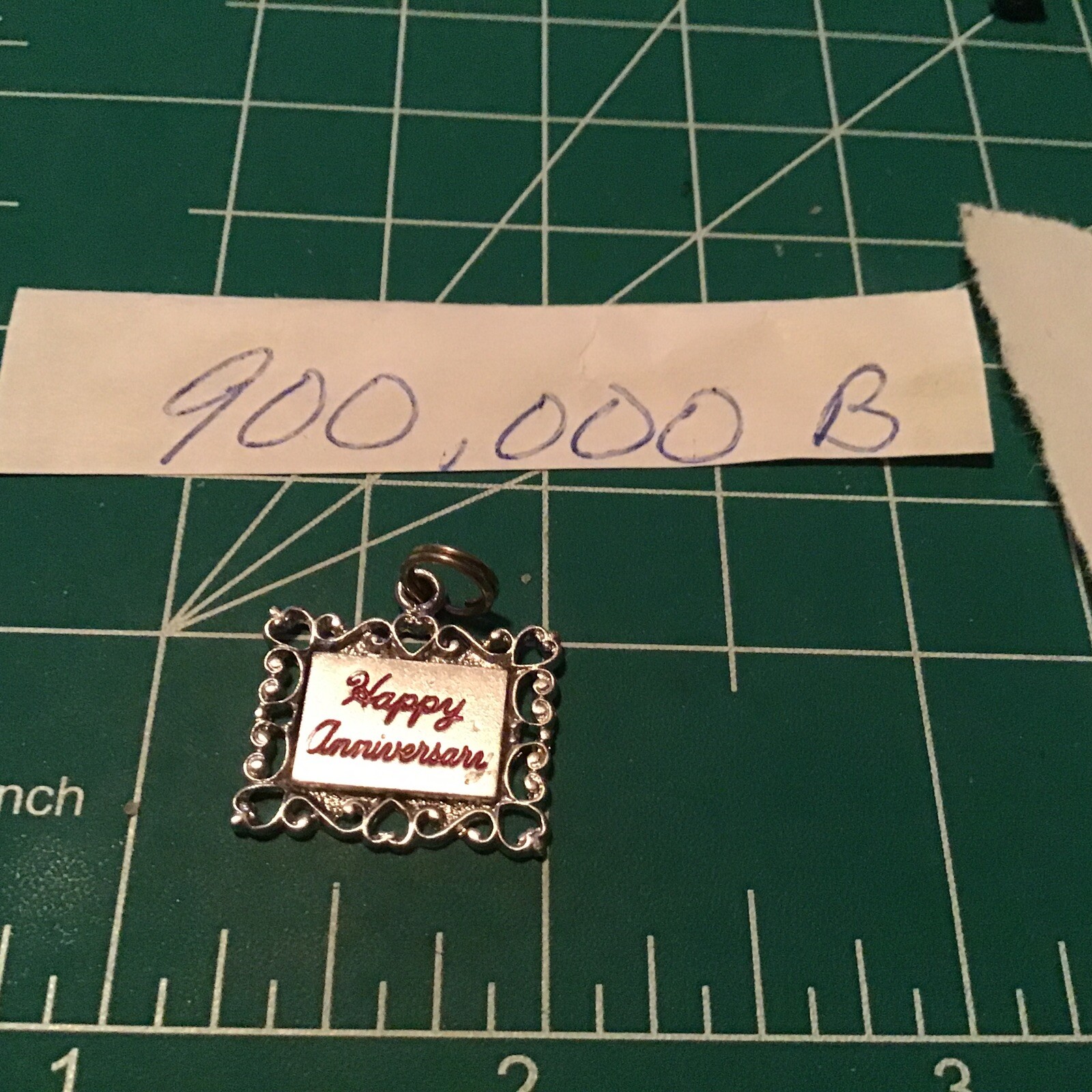 Sterling Silver 925 Happy Anniversary Charm
