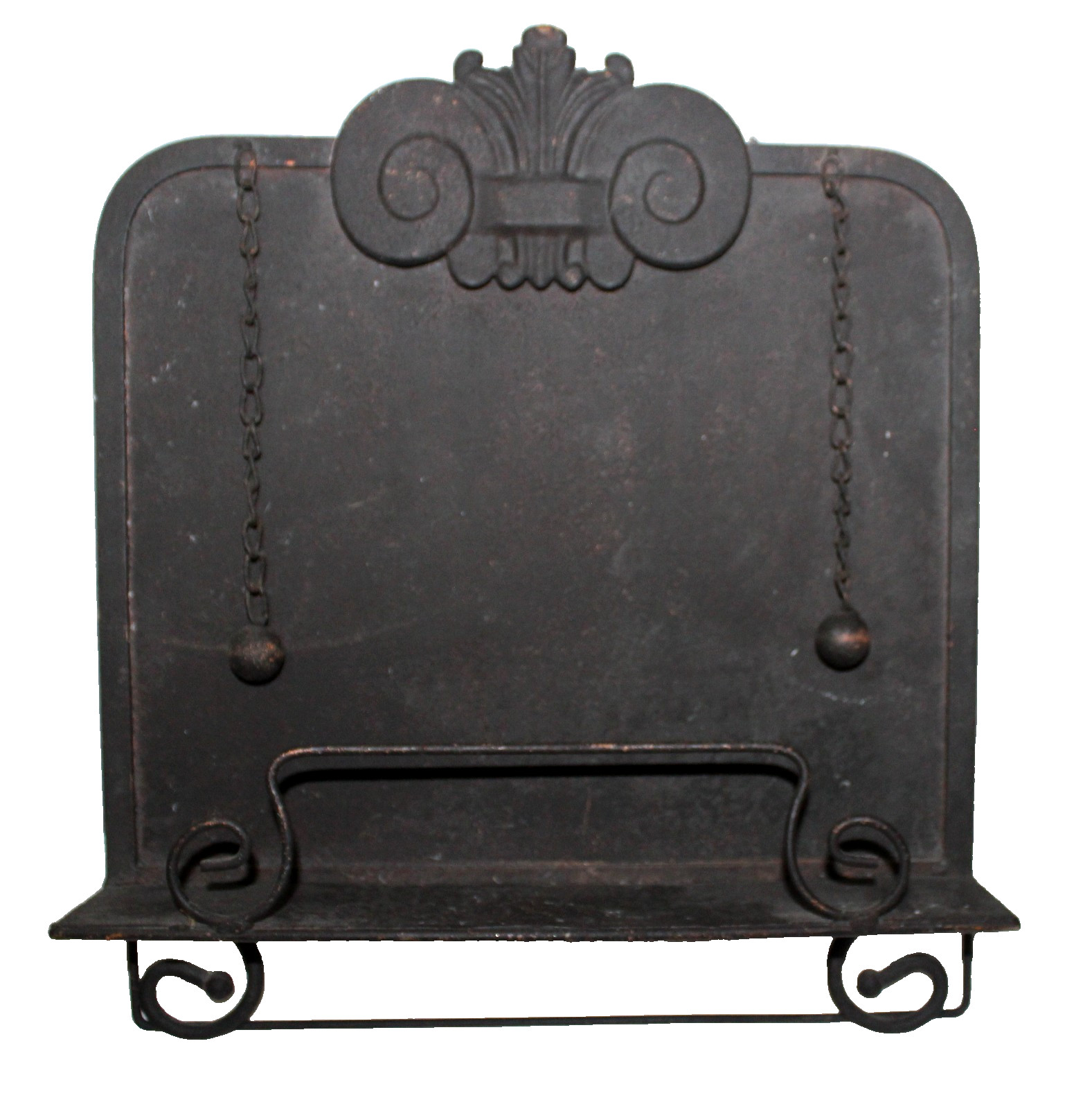 Vintage Cookbook Holder Metal Recipe Book Stand Black Farmhouse Kitchen Decor