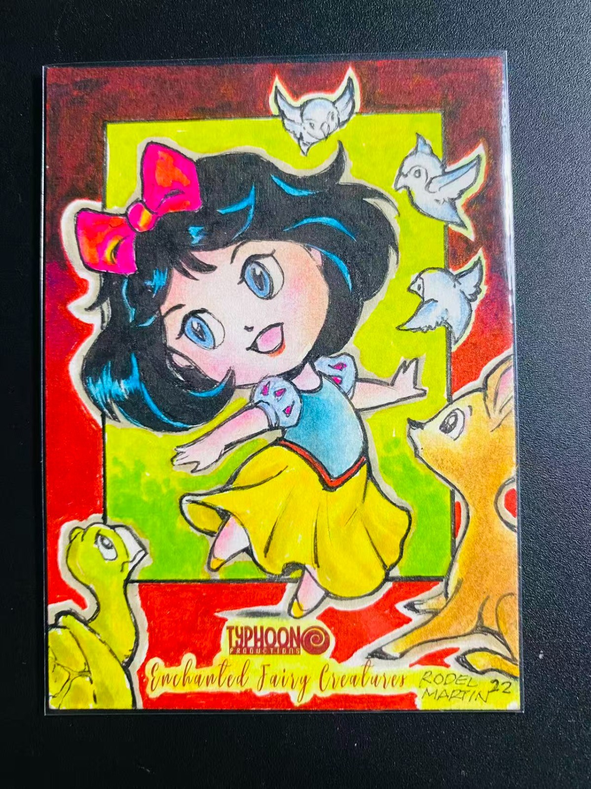 Typhoon Enchanted Fairy Creature Disney Snow White 1/1 Sketch by Rodel Martin