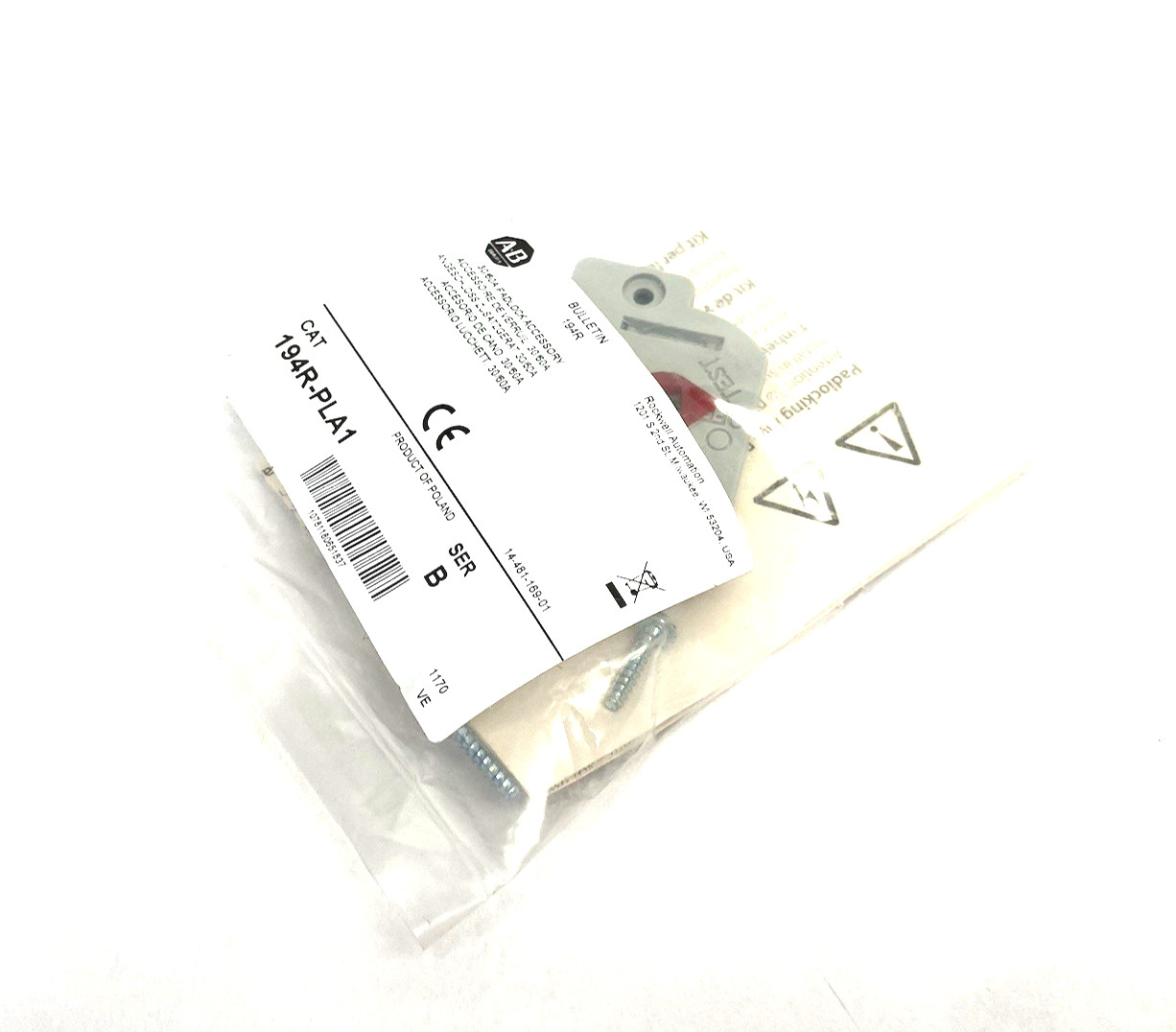 Allen Bradley 194R-PLA1 Ser. B Padlock Switch Accessory 30/60A