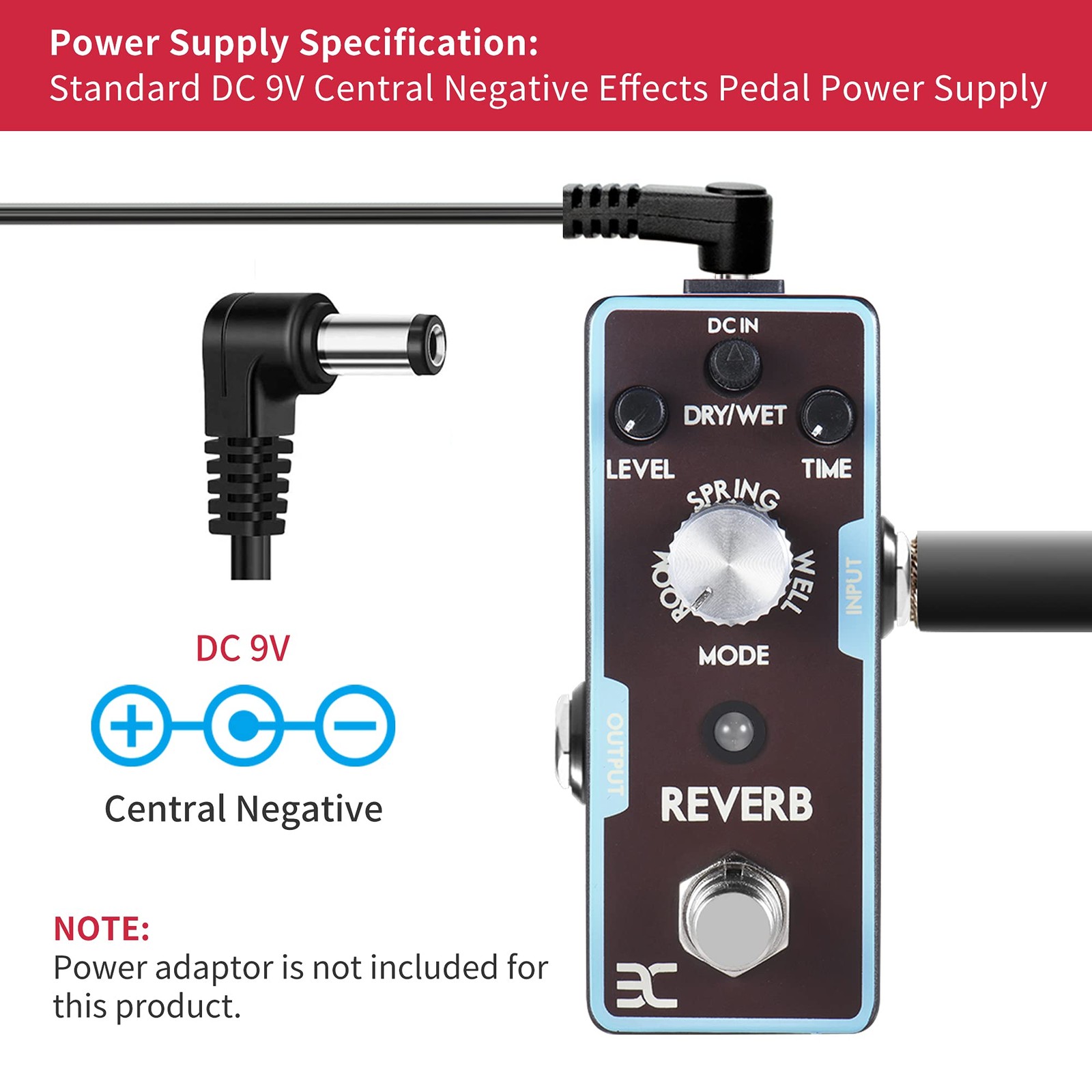 Mini Digital Reverb Pedal