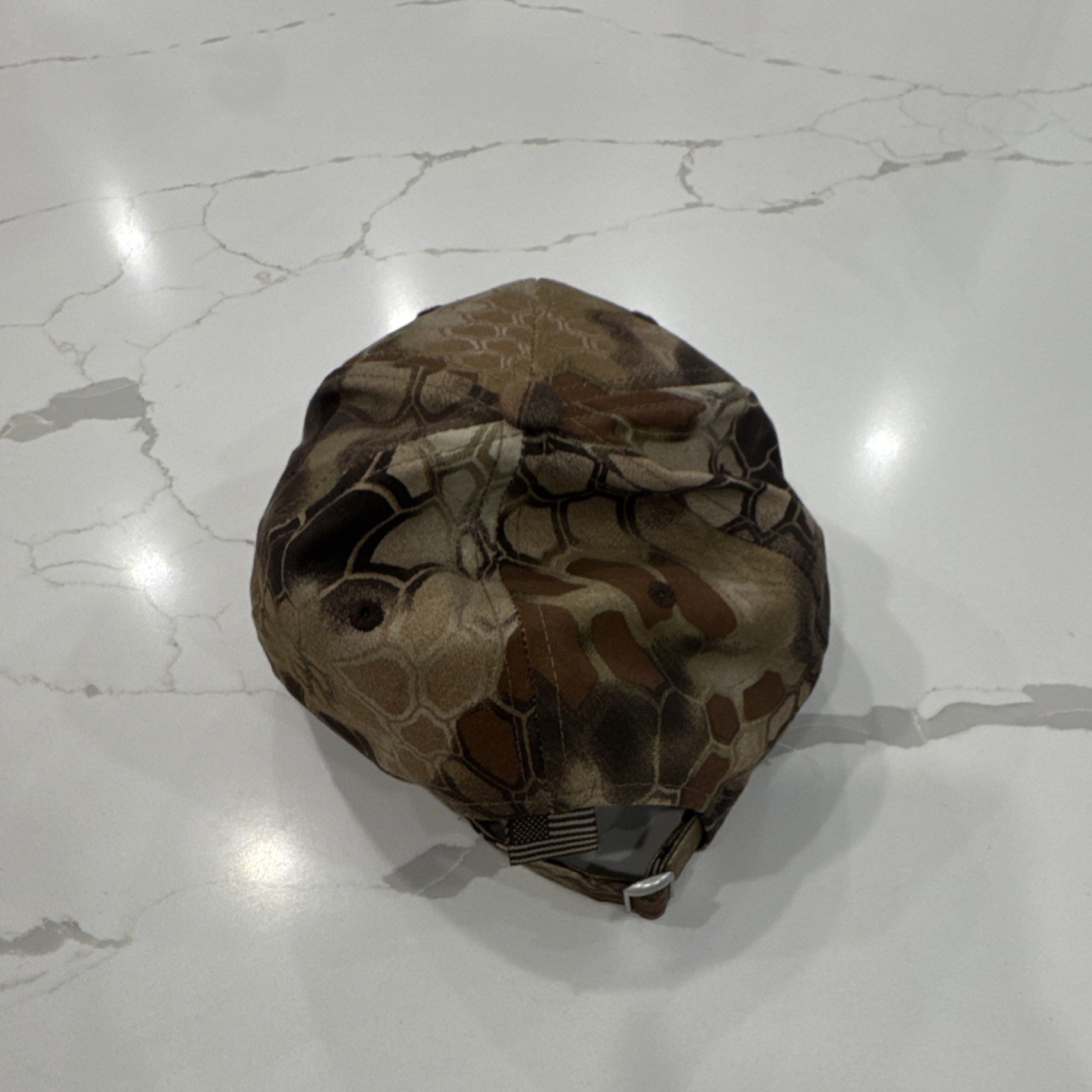 Kryptek Camouflage Ball Cap Adjustable Strap Cotton Blend Unisex Brown Beige