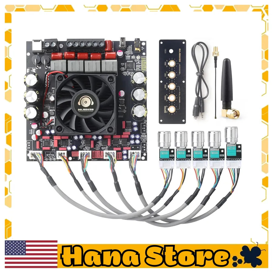 TPA3255 2.1 Channel Power Amplifier Board 300W+300W+600W Bluetooth AUX USB S6...