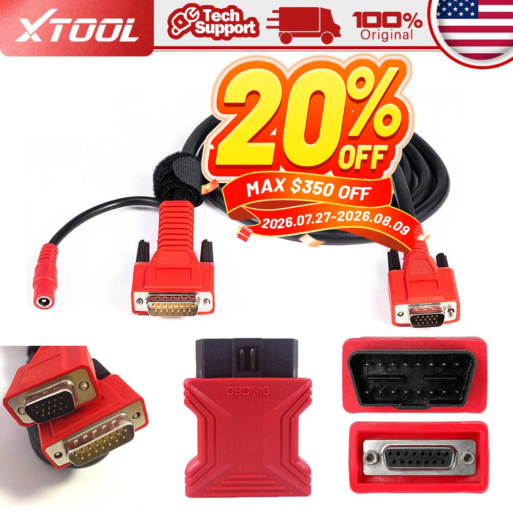 XTOOL OBD2 Main Test Diagnostic Scanner Adapter Cable Connector For D7 D8 D9 PAD