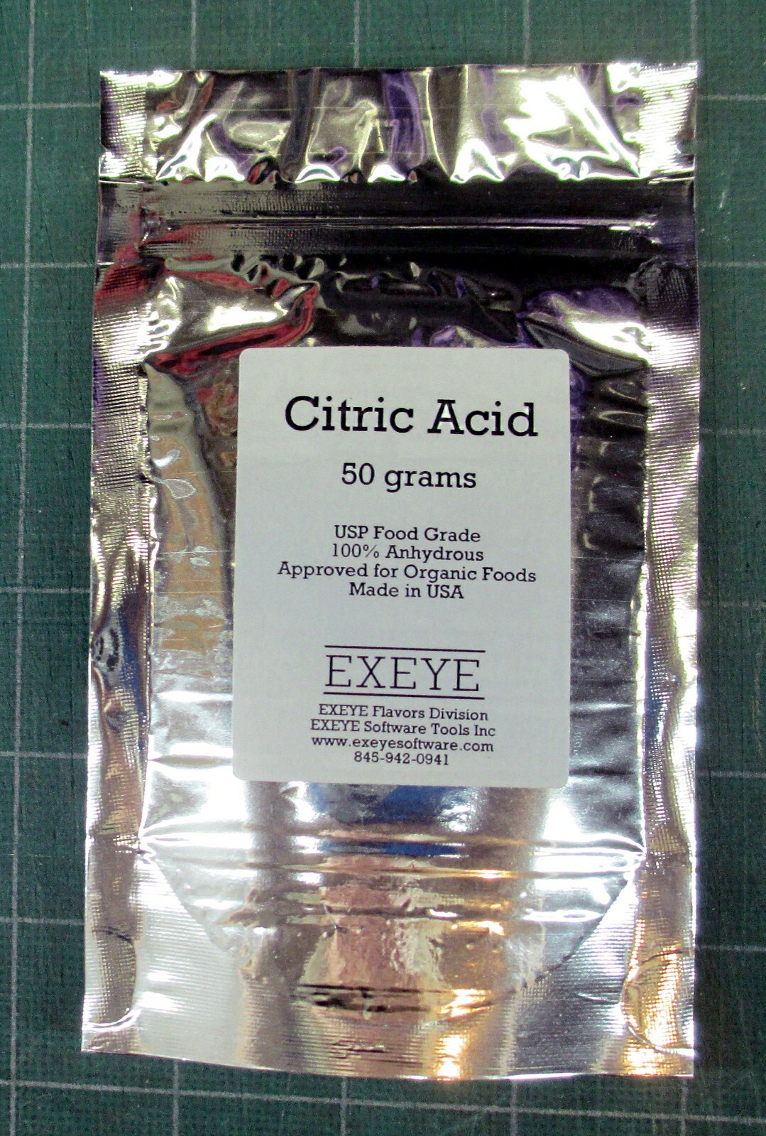 Citric Acid - 50 g - preservative for sodamix - makes 50 qts