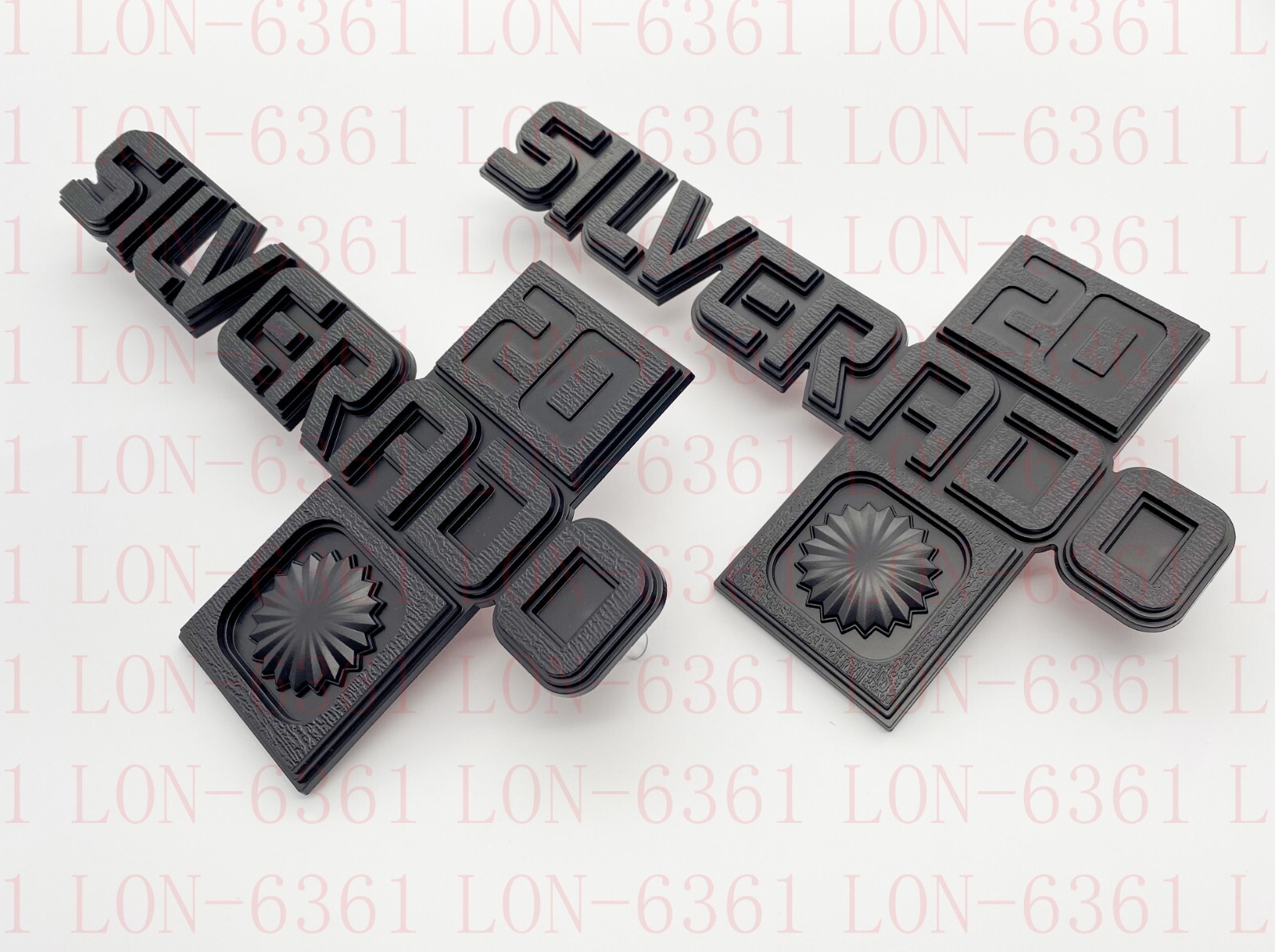 For 1981-1987 GM Chevy Silverado 20 Logo Trucks Fender Emblem Badge (2pcs New)