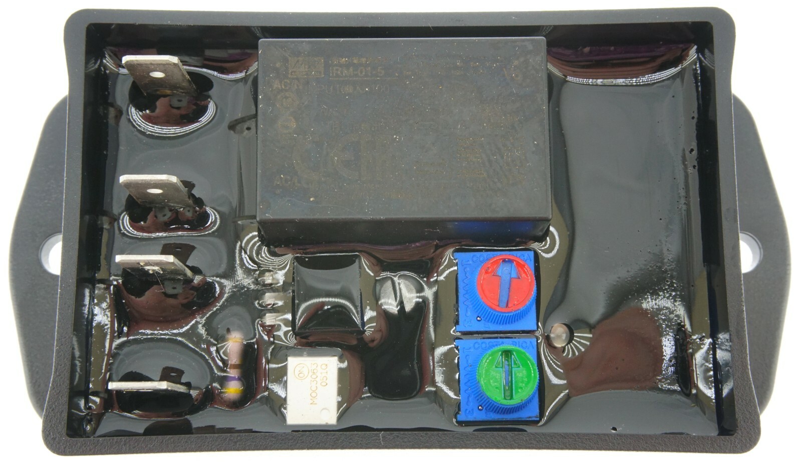 Model 403E Solid State Timer, 0-30 Sec Off, 0-10 Sec On, 85-305VAC, Epoxy