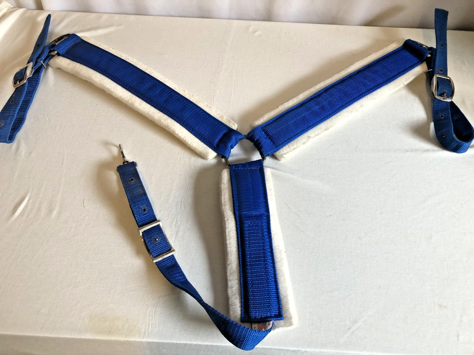 Fabtron Sky Blue Nylon Web Felt-Lined Comfort Breast Collar