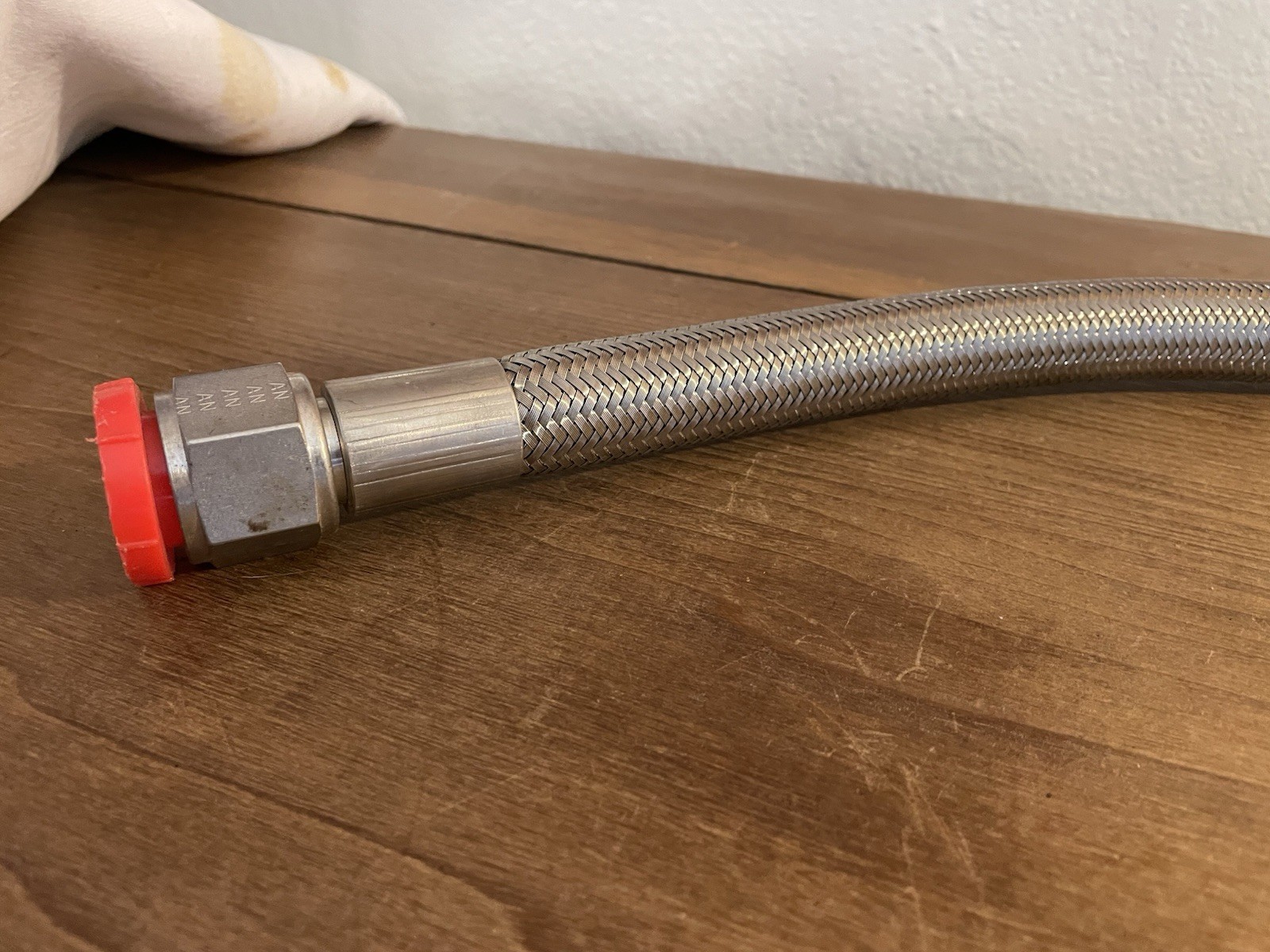 One 2ft/24 Inch Braided Stainless Steel Conduit 5/8 Inch Interior Diameter