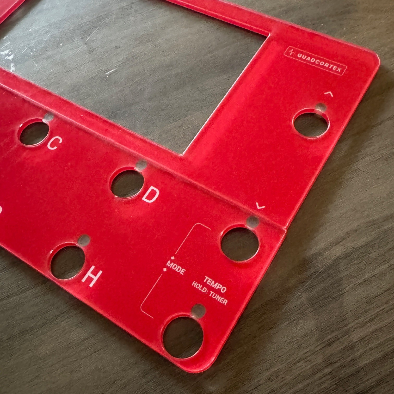 Neural DSP QUAD CORTEX Premium Acrylic Protective Cover Red