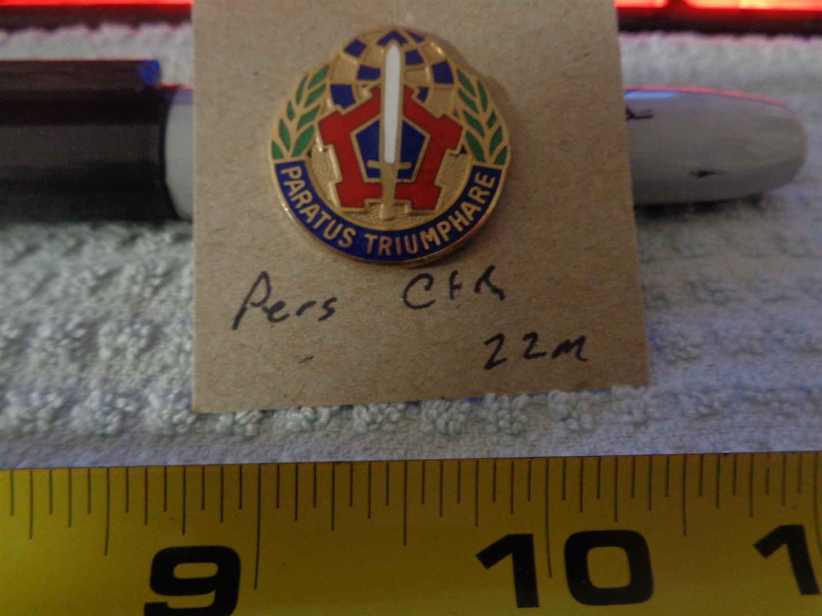 Personnel Center 22M Unit Crest, DI, DUI (DRAW#L18)