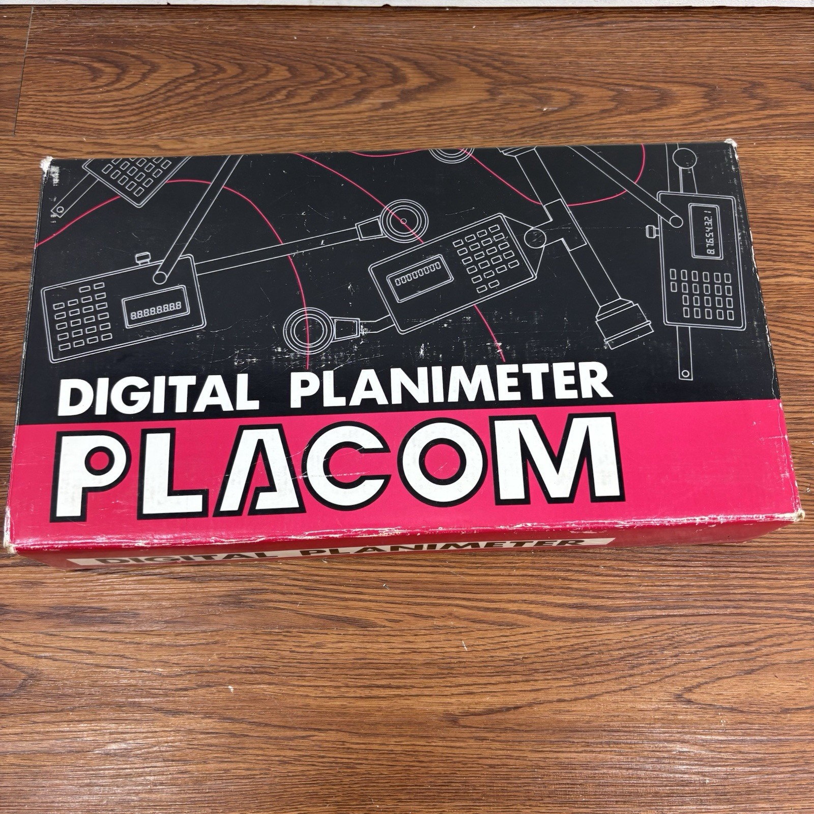 Placom Digital Planimeter Model KP-81, Hard Case, Power Adapter, & Manual