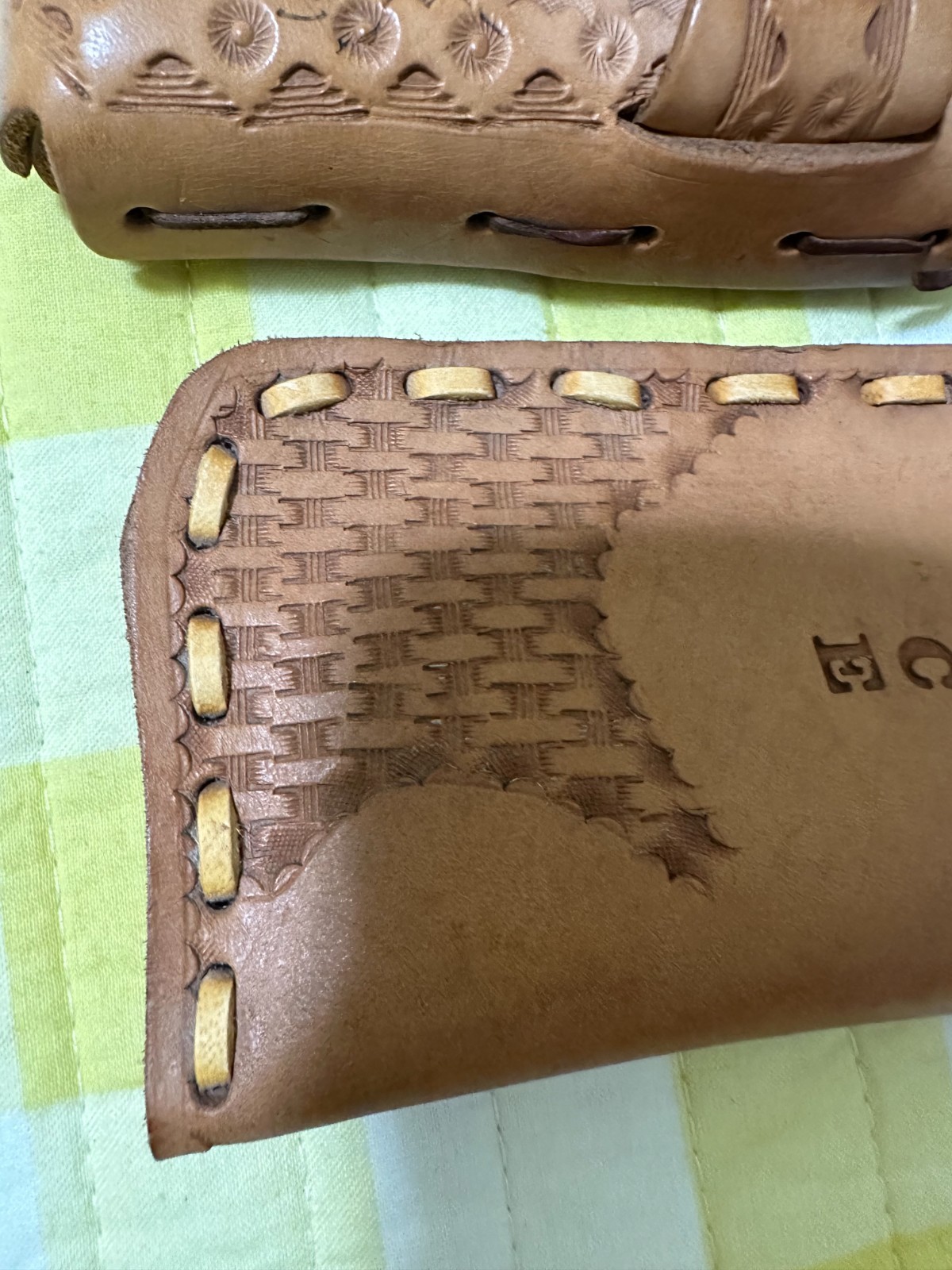 Vintage Leather Tooled Items