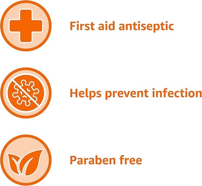 Amazon Basics First Aid Povidone Iodine Solution 4oz - 1 Pack
