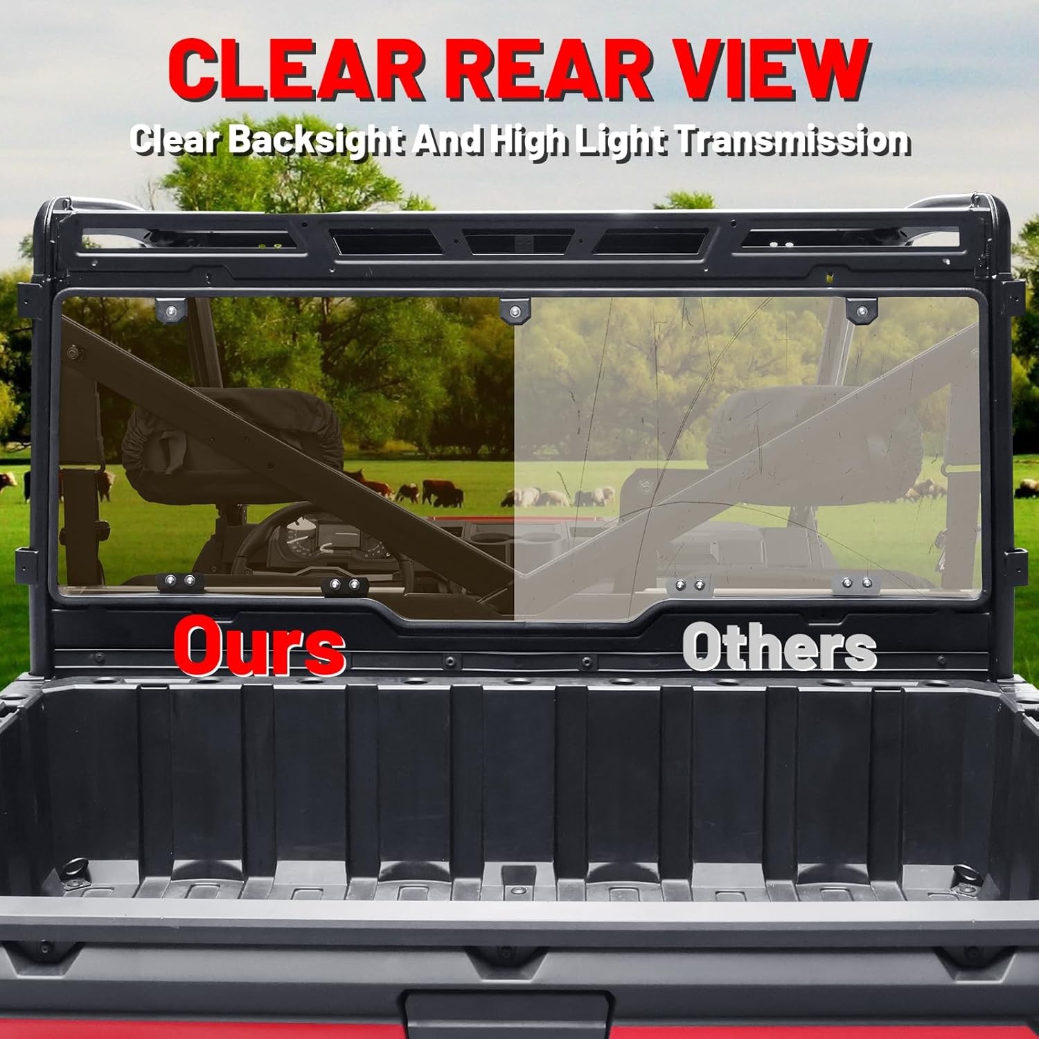StarknightMT Ranger 1000 Rear Window, Tinted Back Window