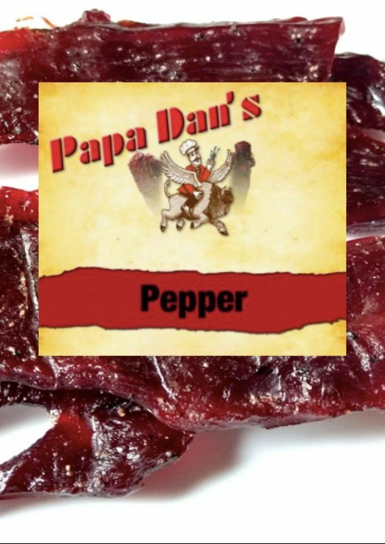 Papa Dan's Black Pepper Beef Jerky 8oz