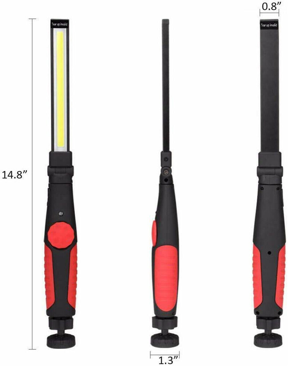 Rechargeable LED USB Slim Work Light Mechanic Flashlight Lamp Bar Camping Torch