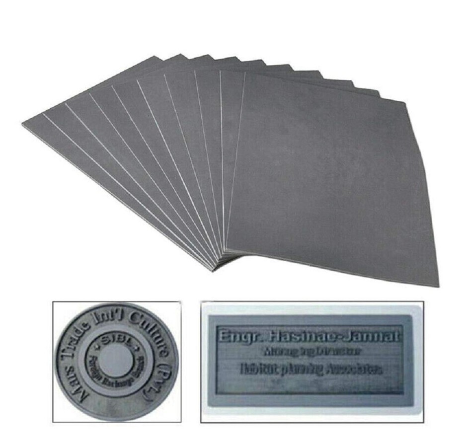 Laser Rubber Sheet Printing Engraving Sealer Stamp A4 297 x 211 x 2.3mm A691