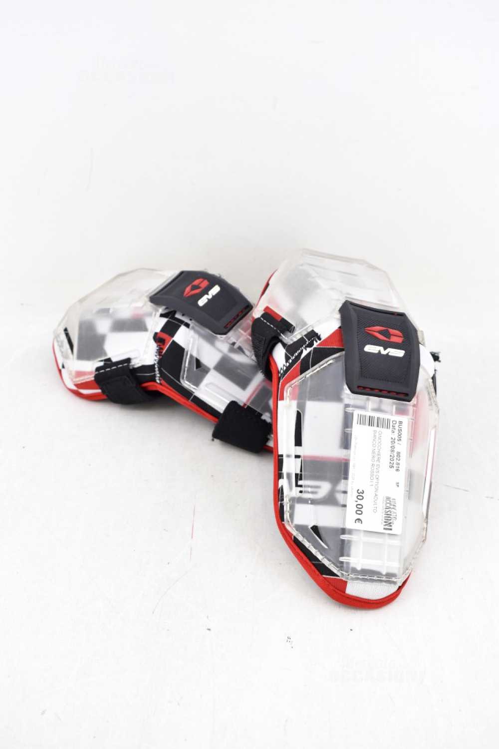 Evs Option Adult Knee Pads White Black Red