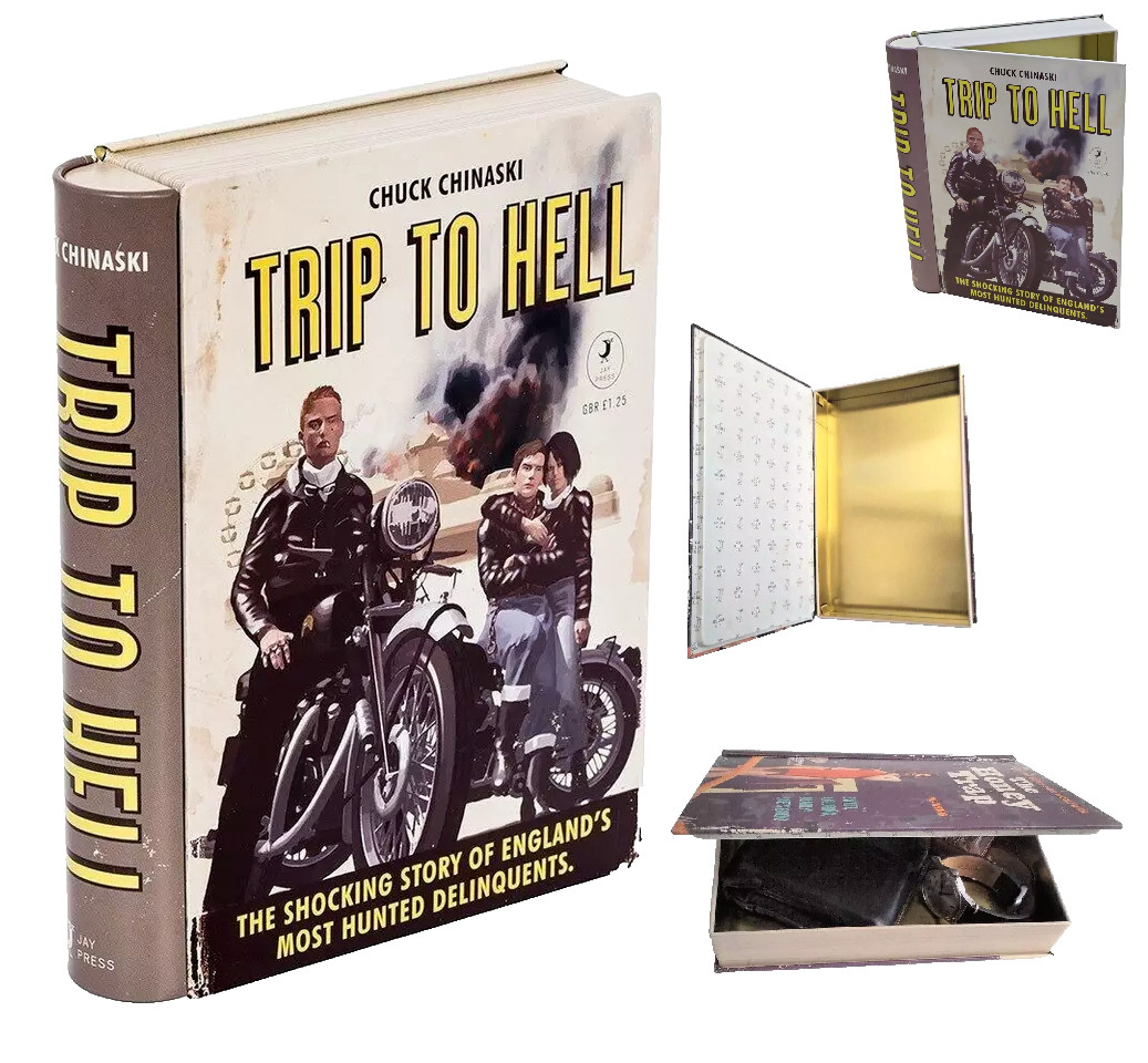 JAY Trip Hell Secret Storage Book Tin Hidden Security Metal Diversion Safe Box