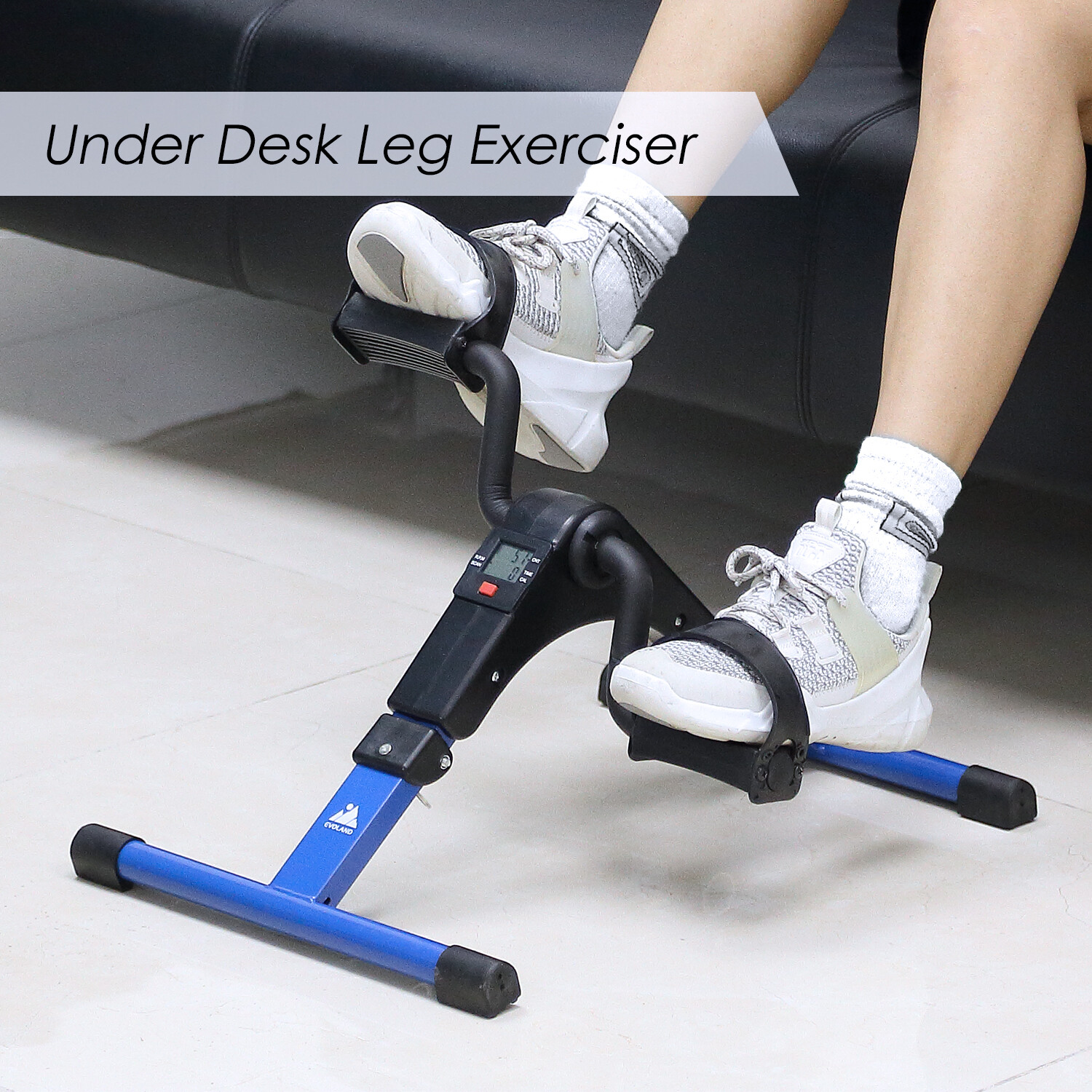 Portable Pedal Exerciser Under Desk Exercise Machine Arm Leg Exercise Peddler US