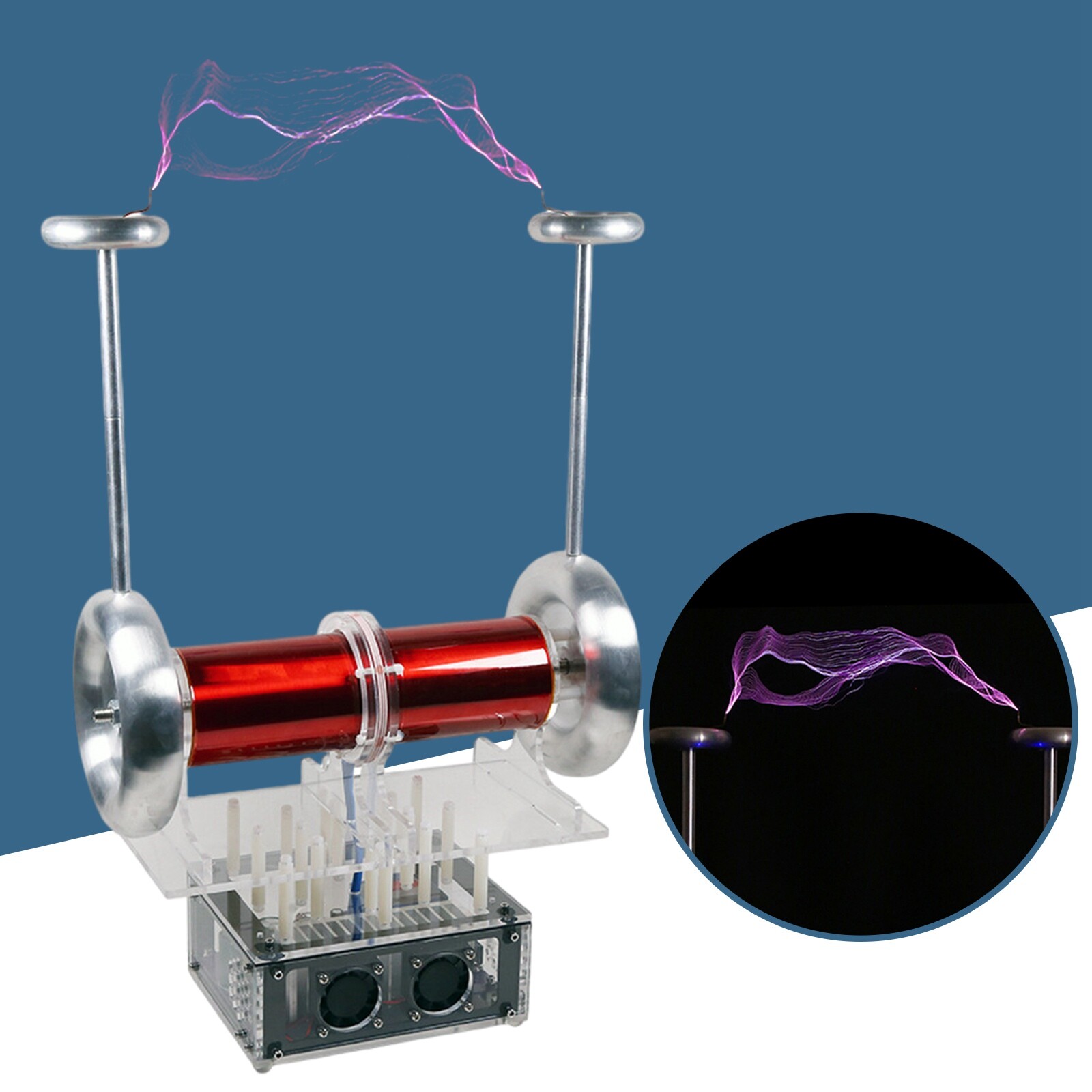 SSTC Type Music Coil Bipolar Artificial Lightning Electromagnetic Storm