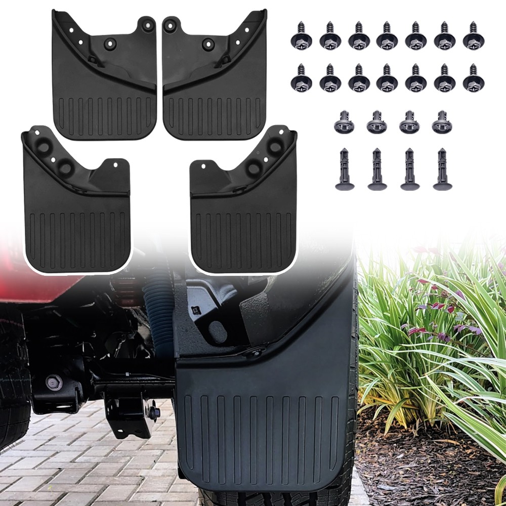 For 2024-2026 Toyota Tacoma Front & Rear Mud Flap Splash Guard Mudguard Kit 4pcs