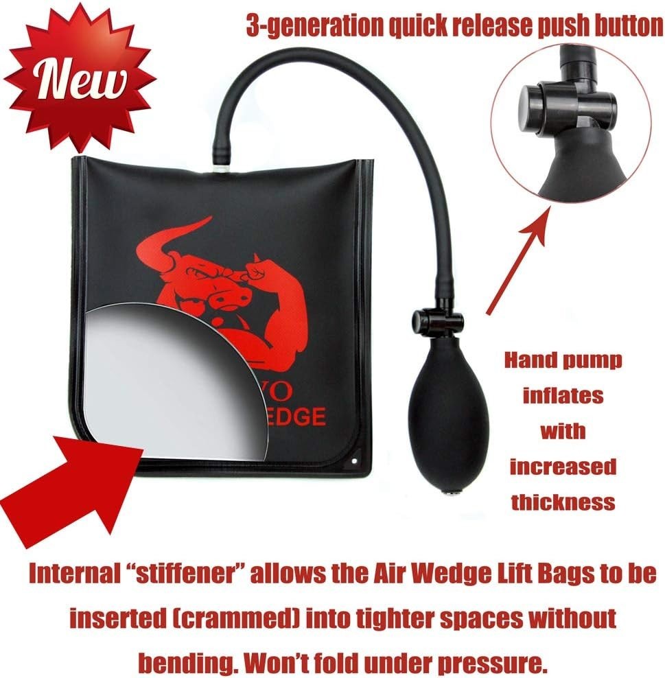 Versatile Inflatable Shim Bag Kit Professional Leveling Tool, No Surface Damage