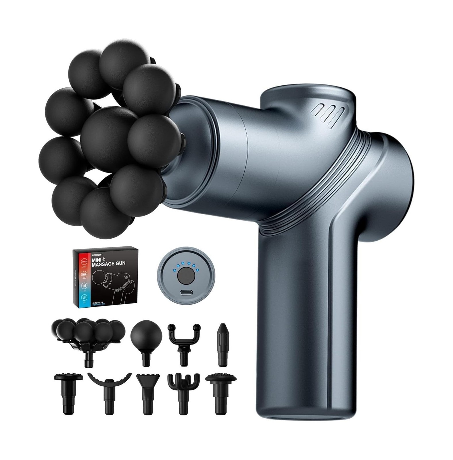 Massage Gun Deep Tissue Mini Muscle Back Massager for Pain Relief | Silent Mi...