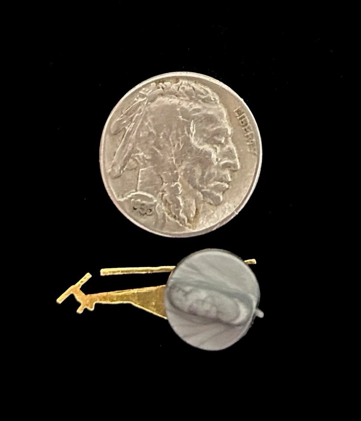 SMALL MILITARY HELICOPTER PIN