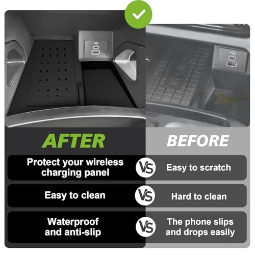 Center Console Inserts Compatible with For 2024+ Ranger Wireless Charging Mat