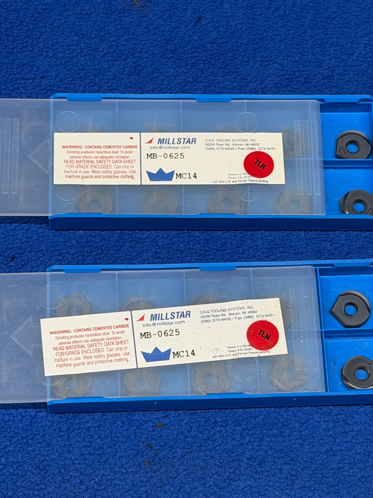 20 NEW Millstar Carbide Inserts  MB-0625-MC14  TLN                   S-870
