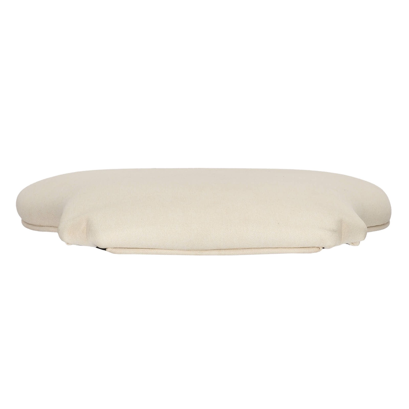 Ivory 2.0" Thick Fabric Panel Back Replacement Cushion for Louis Pop and Royal
