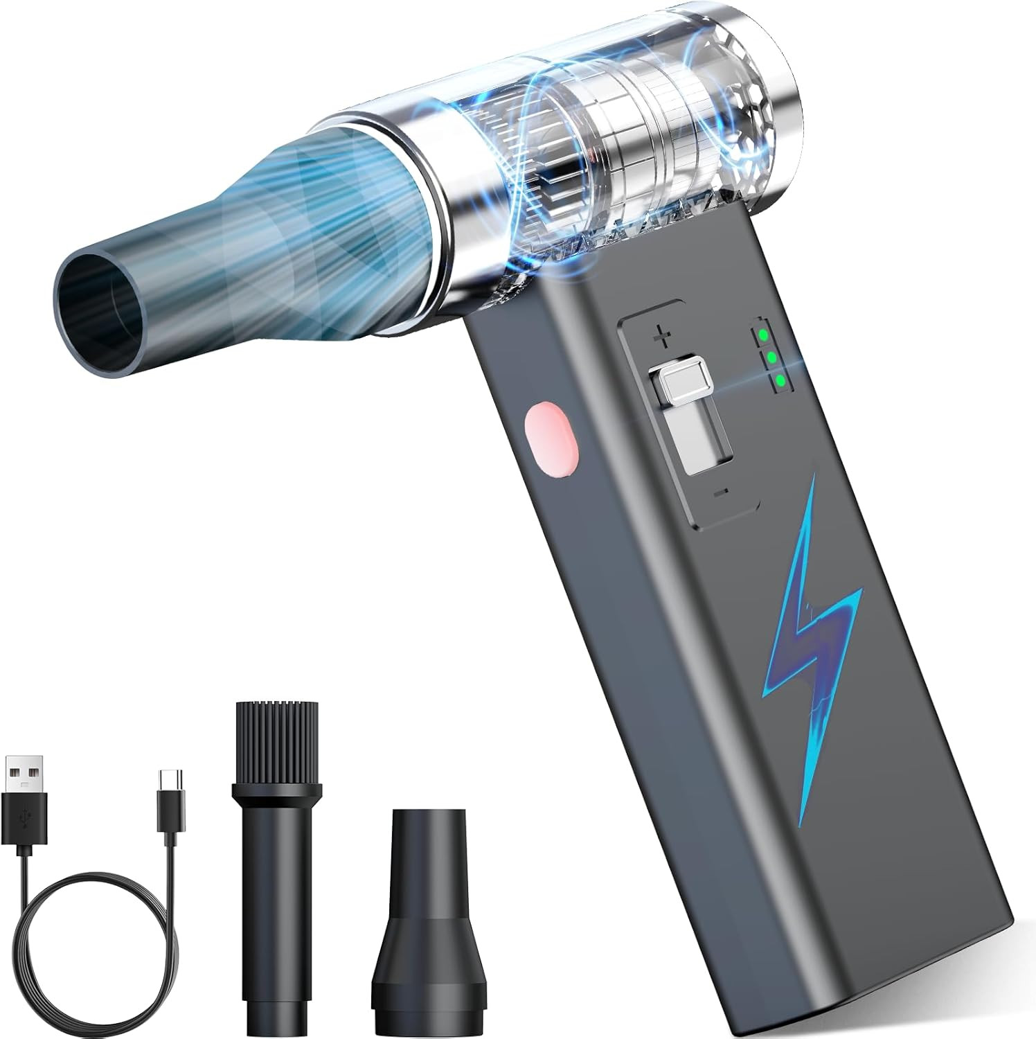 Mini Ultra-Slim Electric Compressed Air Duster 150,000RPM Super Power, Rechargea