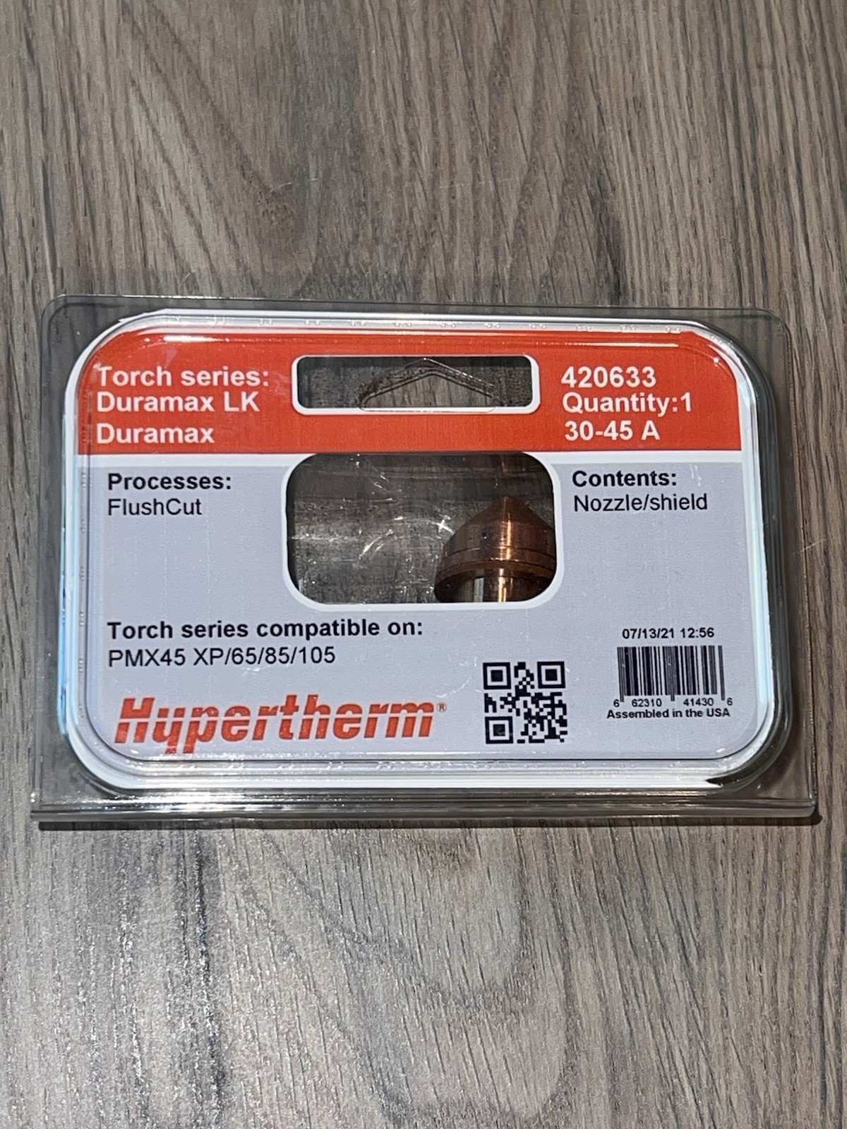 Hypertherm 420633 Nozzle Shield Duramax and Duramax Lock 30- 45 A FlushCut
