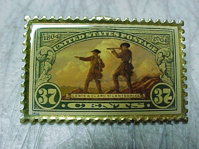 Pins from Lewis & Clark Bicentennial 37 Cent Stamp