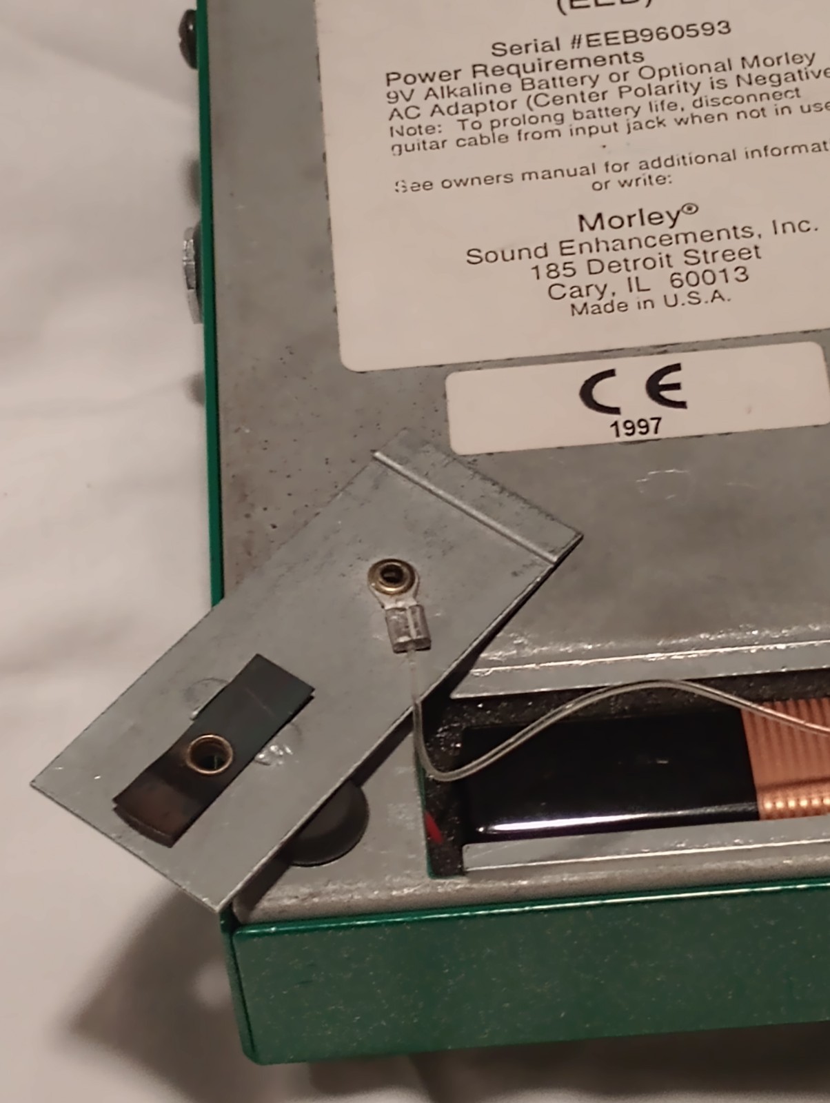 Morley Emerald Echo 1997 Vintage Analog Reverb Delay Effect Pedal